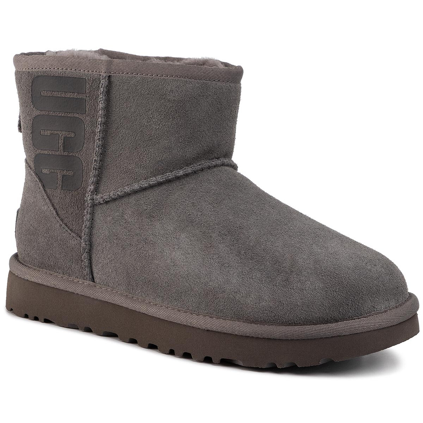 Ugg Обувки W Classic Mini Rubber Logo 1108231 Сив - Pepit.bg