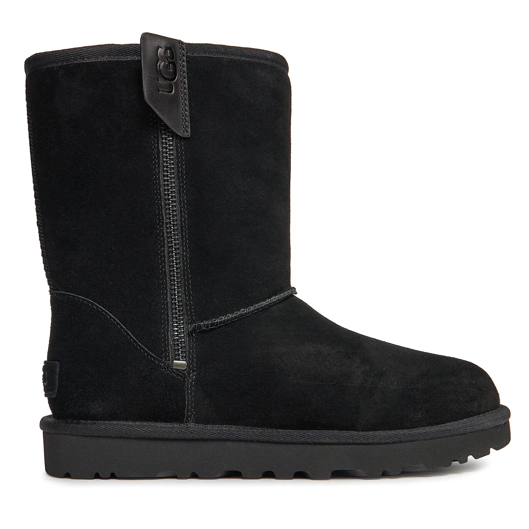 Ugg Апрески W Classic Short Bailey Zip 1144043 Черен - Pepit.bg