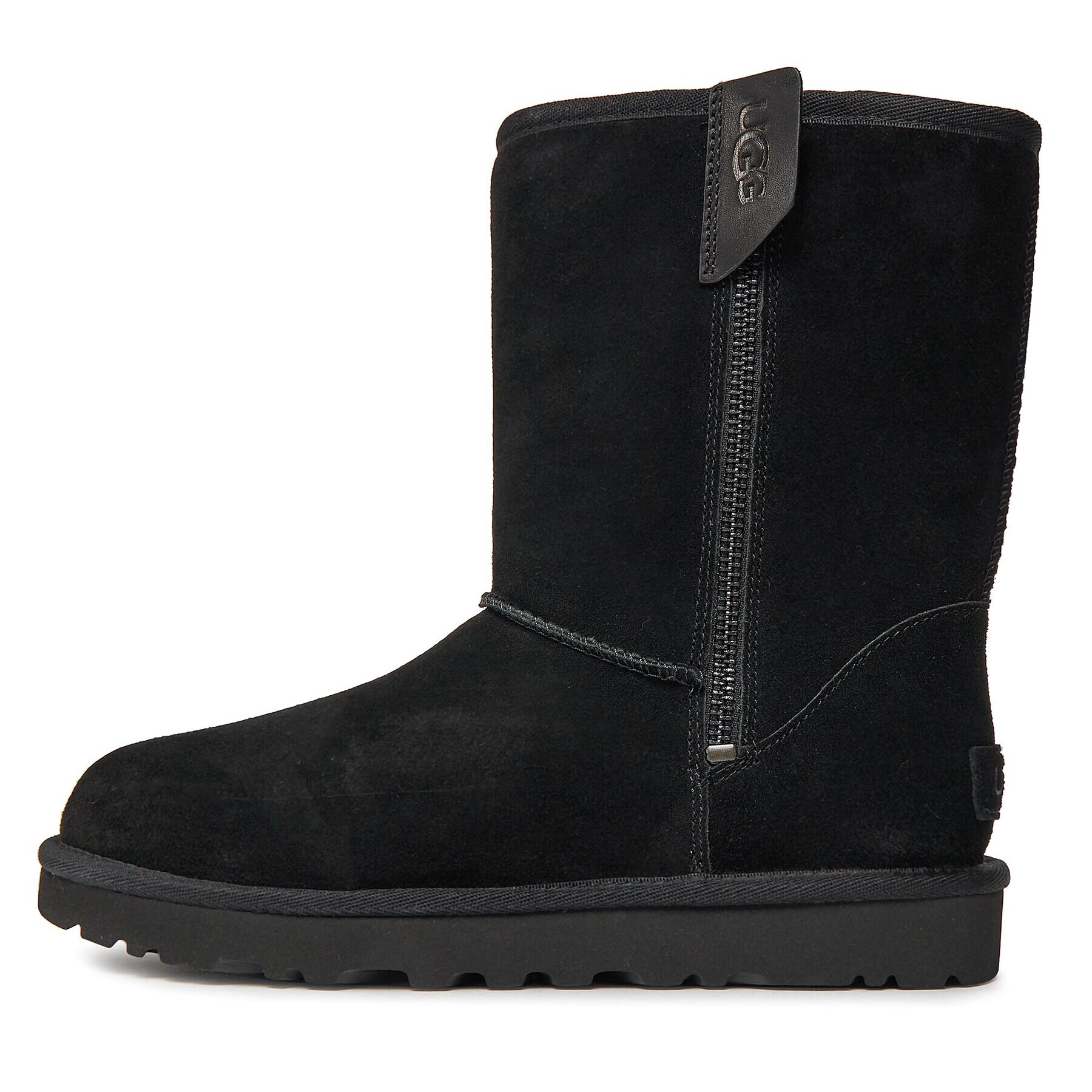 Ugg Апрески W Classic Short Bailey Zip 1144043 Черен - Pepit.bg