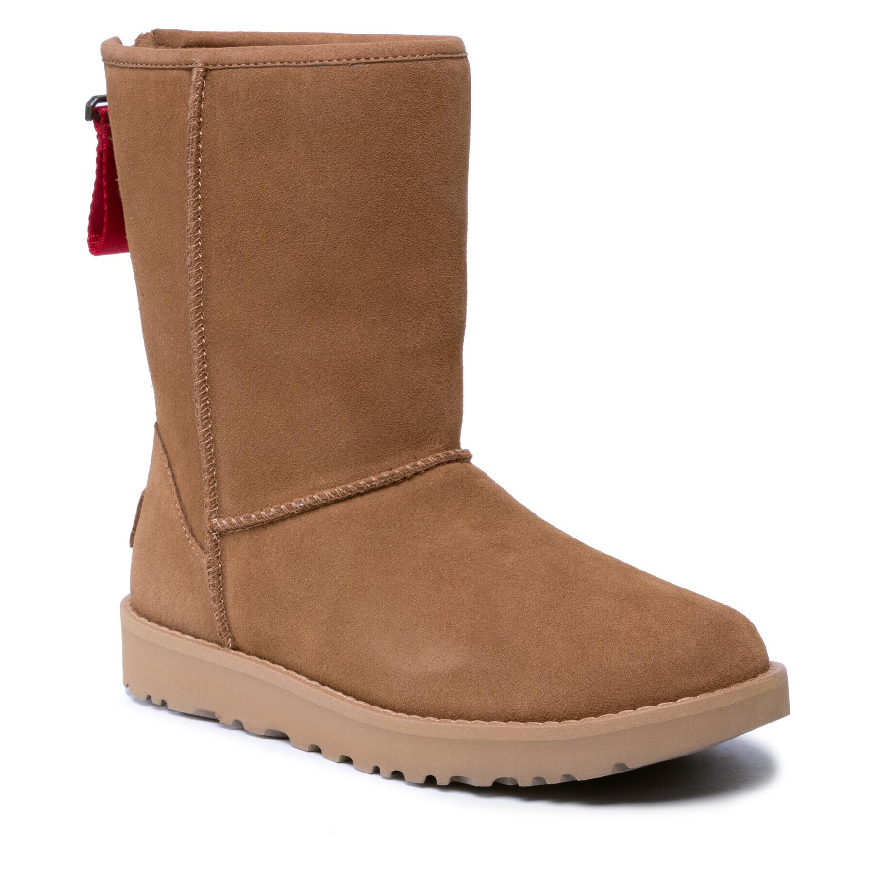 Ugg Обувки W Classic Short Logo Zip 1122672 Кафяв - Pepit.bg