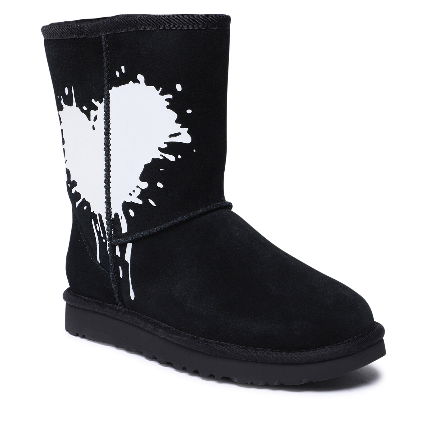 Ugg Обувки W Classic Short Valentine 1128173 Черен - Pepit.bg