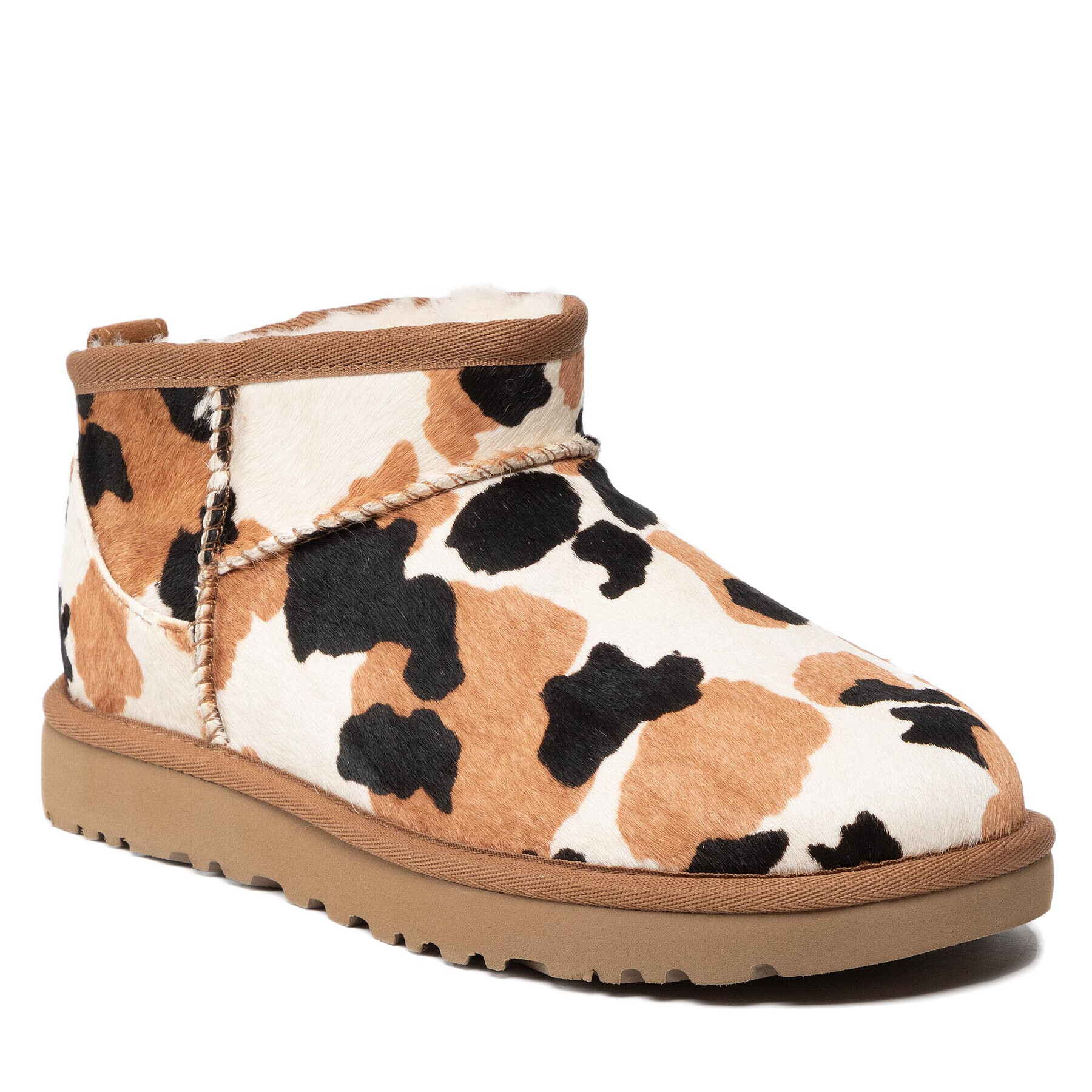 Ugg Обувки W Classic Ultra Cow Print 1123630 Кафяв - Pepit.bg
