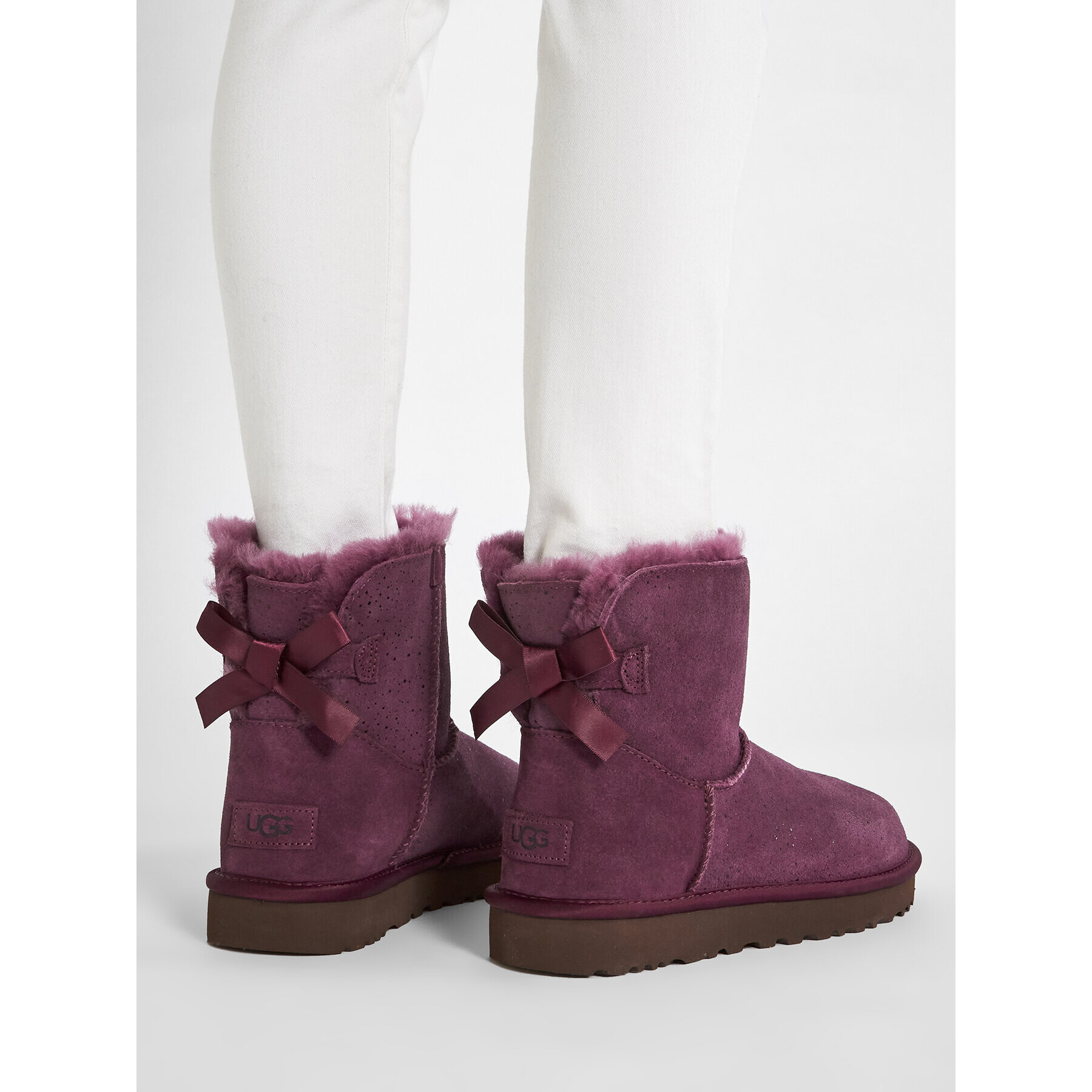 Ugg Обувки W Mini Bailey Bow Metallic Spots 1134135 Виолетов - Pepit.bg
