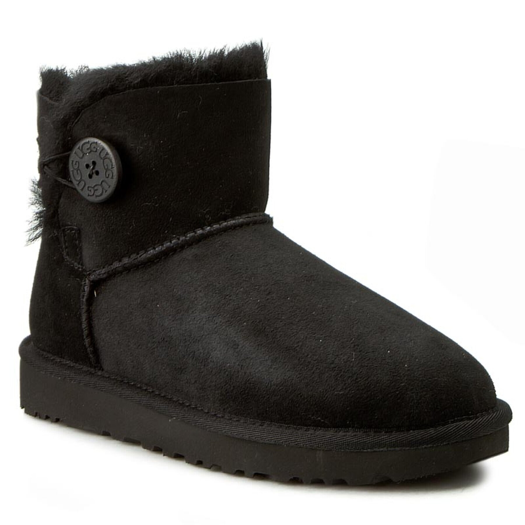 Ugg Апрески W Mini Bailey Button II 1016422 Черен - Pepit.bg