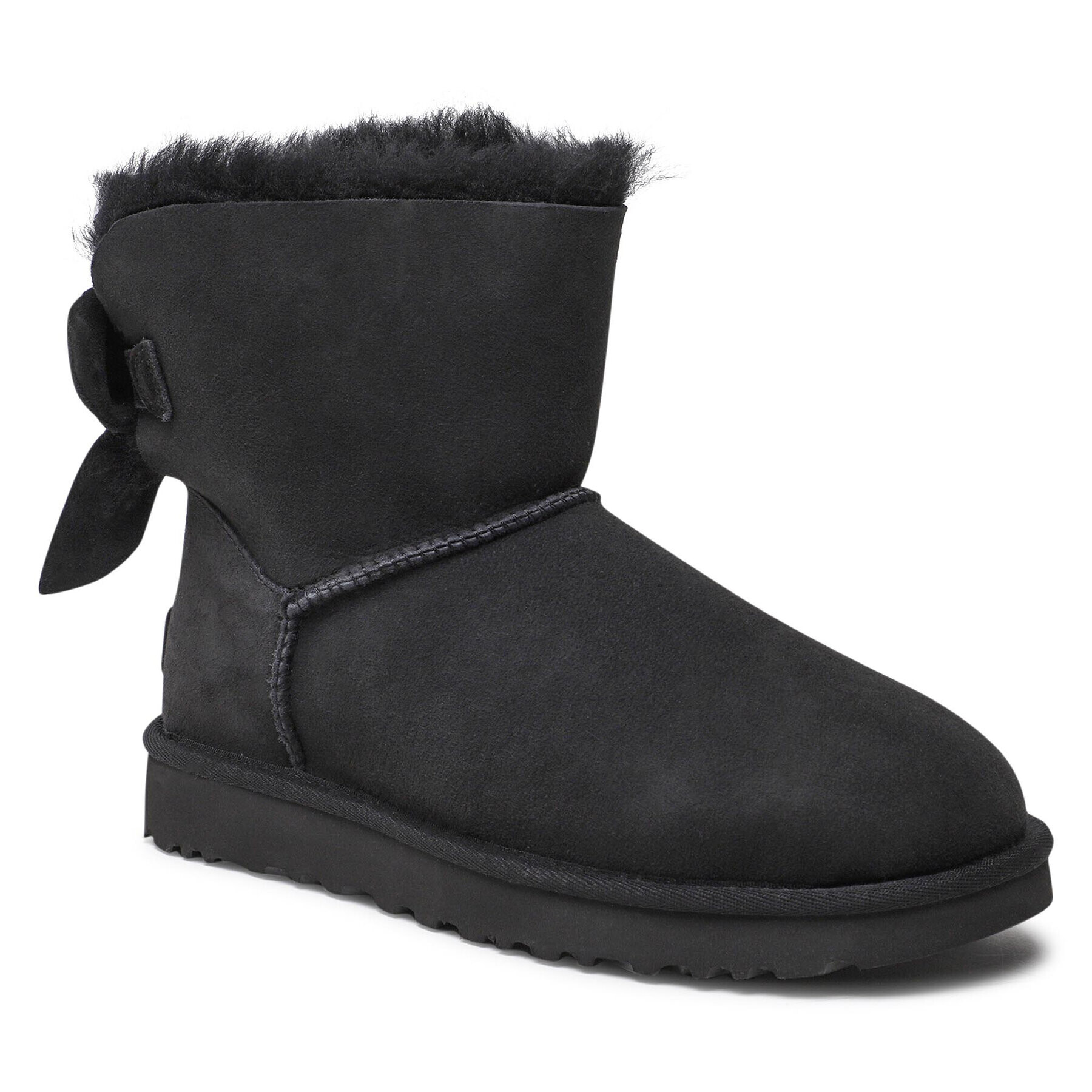 Ugg Обувки W Mini Bailey Fluff Bow 1123635 Черен - Pepit.bg
