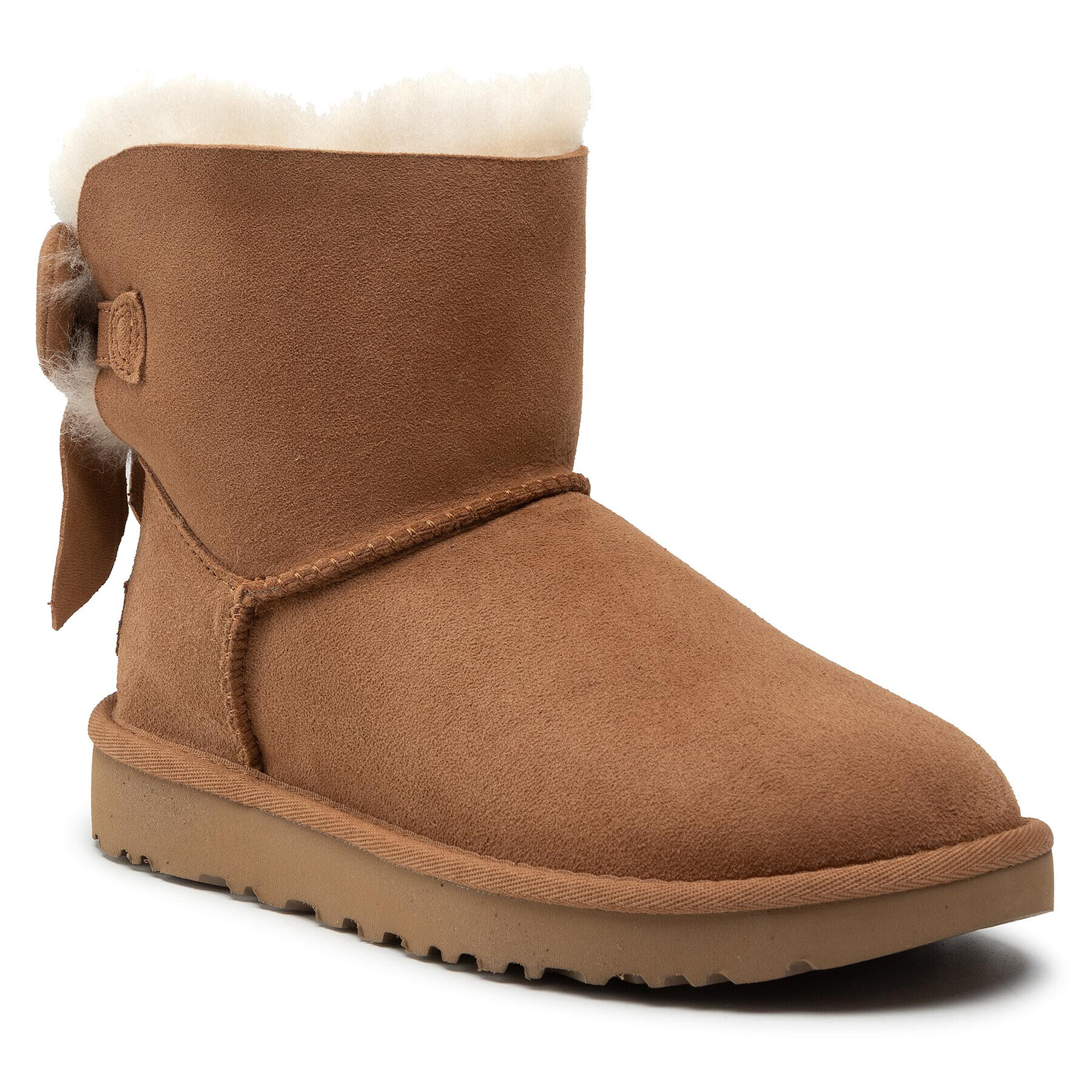 Ugg Обувки W Mini Bailey Fluff Bow 1123635 Кафяв - Pepit.bg