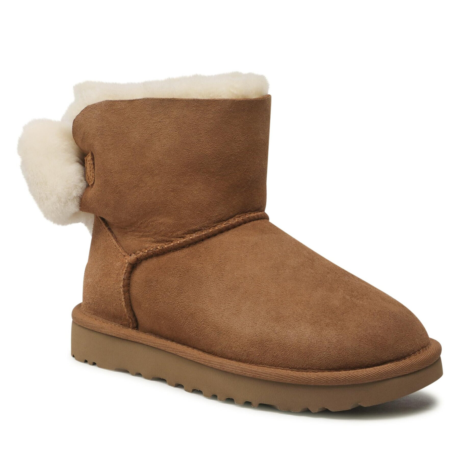 Ugg Обувки W Mini Bailey Fuzzy Bow 1132018 Кафяв - Pepit.bg