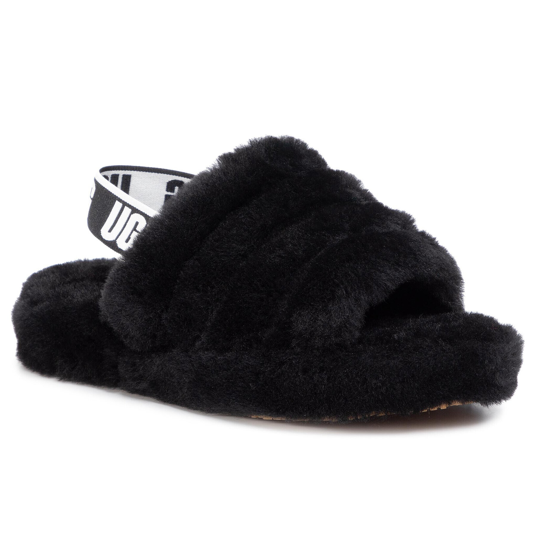 Ugg Пантофи K Fluff Yeah Slide 1098494K Черен - Pepit.bg