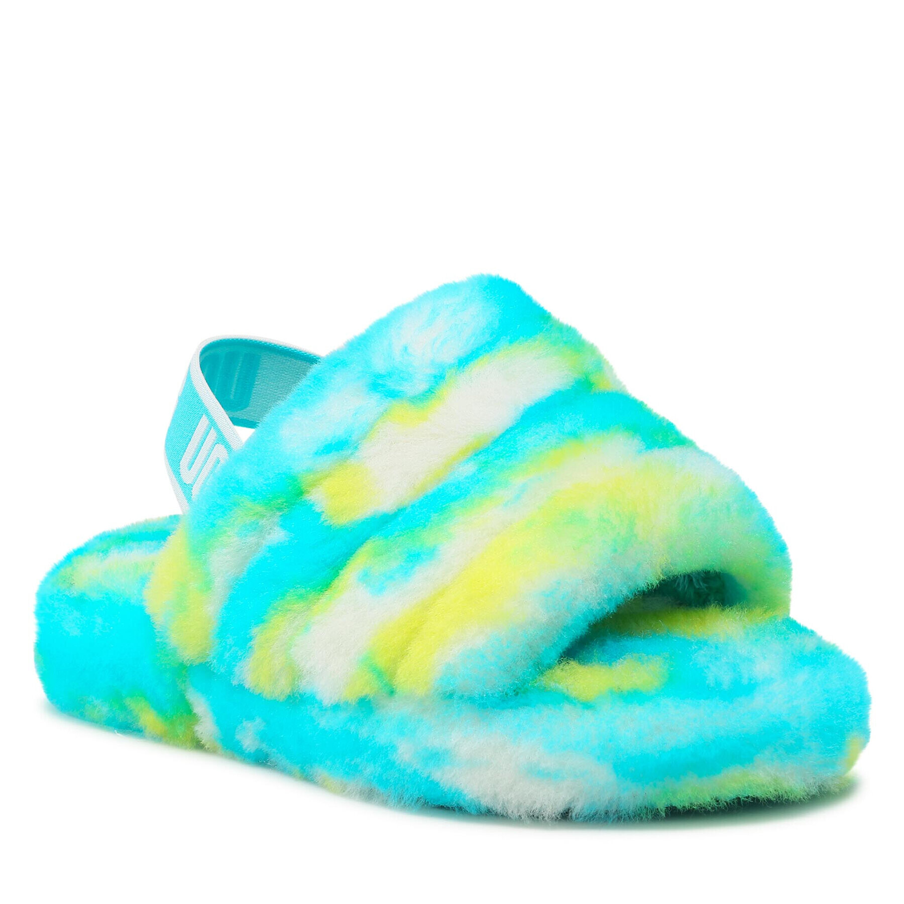 Ugg Пантофи K Fluff Yeah Slide Marble 1123636K Син - Pepit.bg