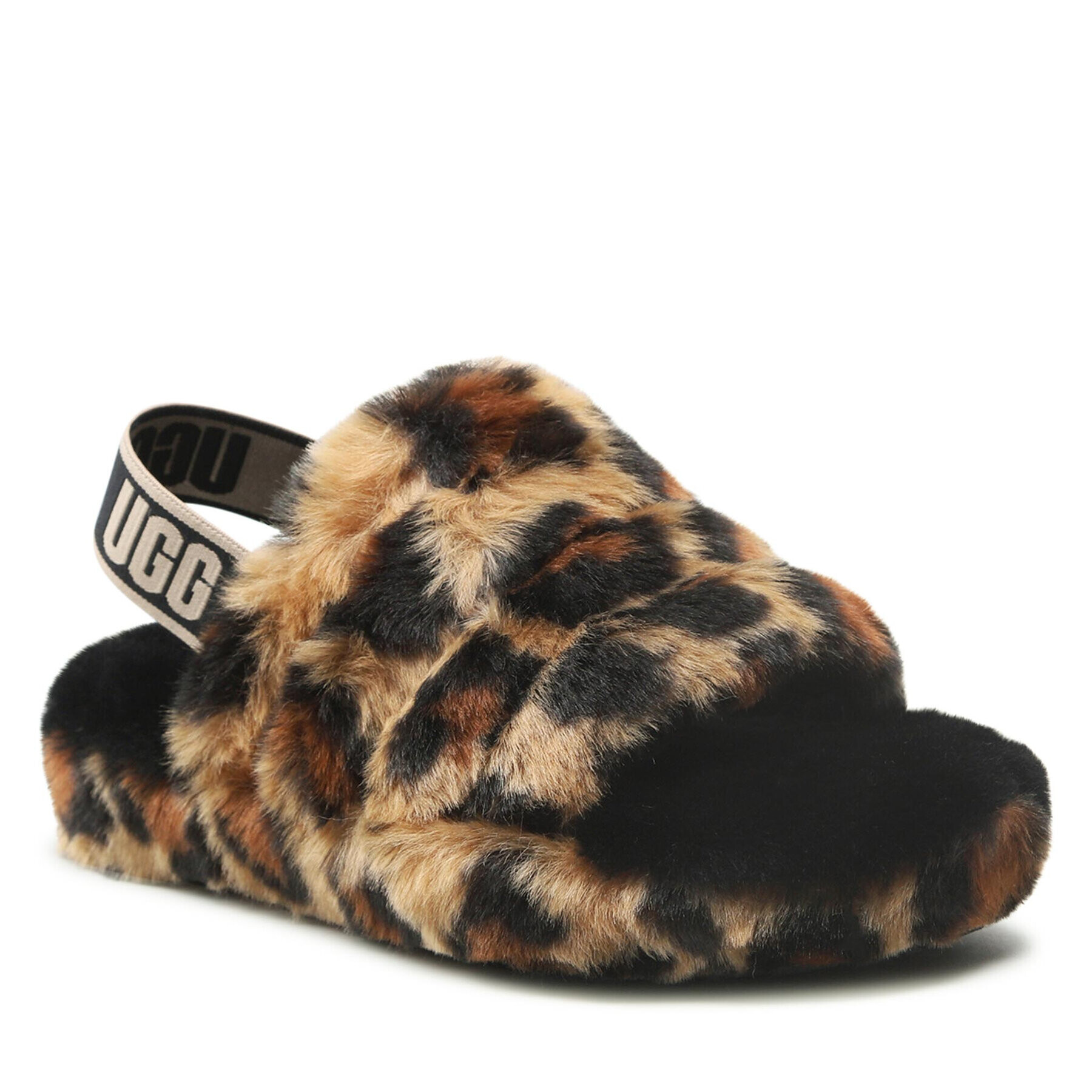 Ugg Пантофи K Fluff Yeah Slide Spotty 1134954K Кафяв - Pepit.bg