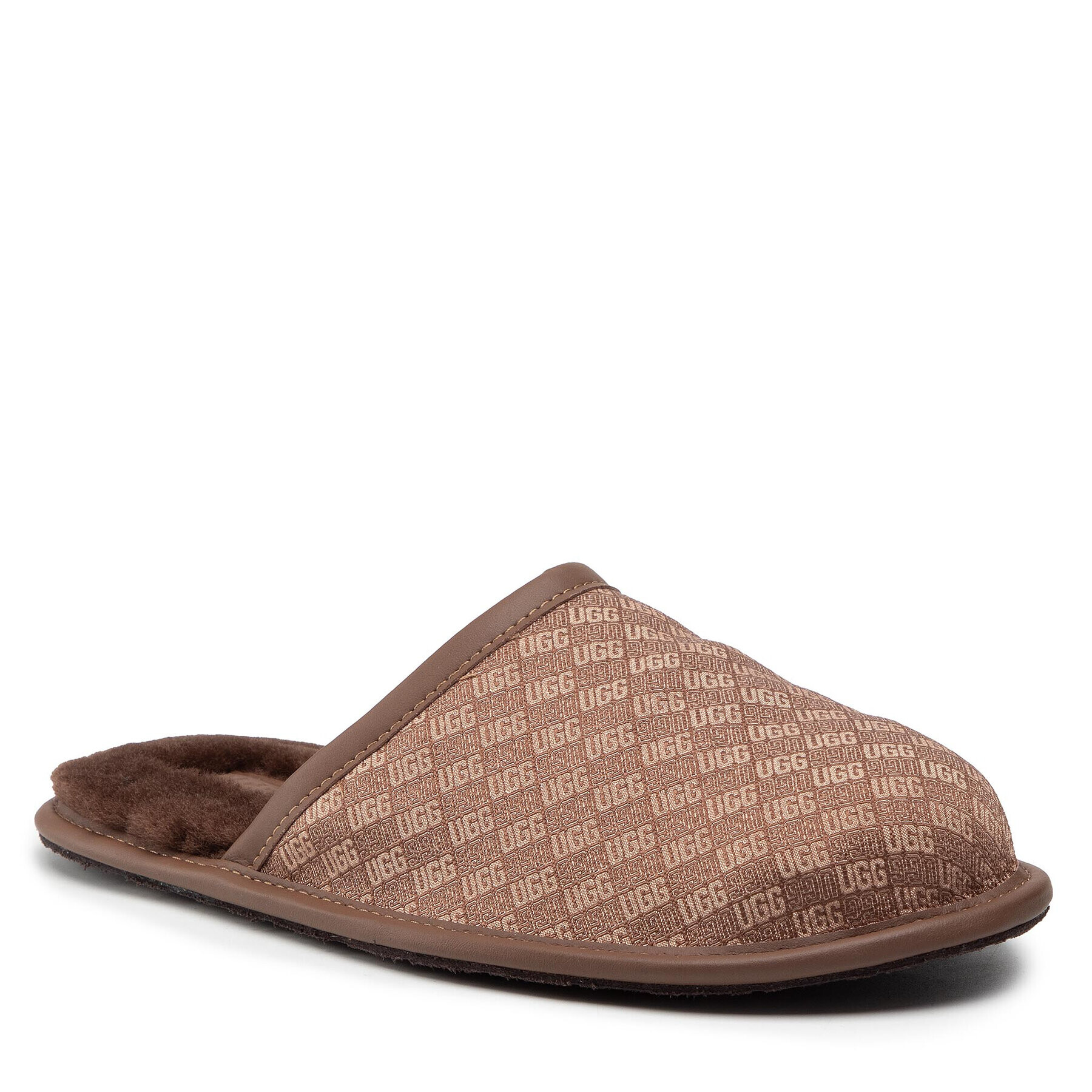Ugg Пантофи M Scuff Logo Jacquard 1123734 Кафяв - Pepit.bg