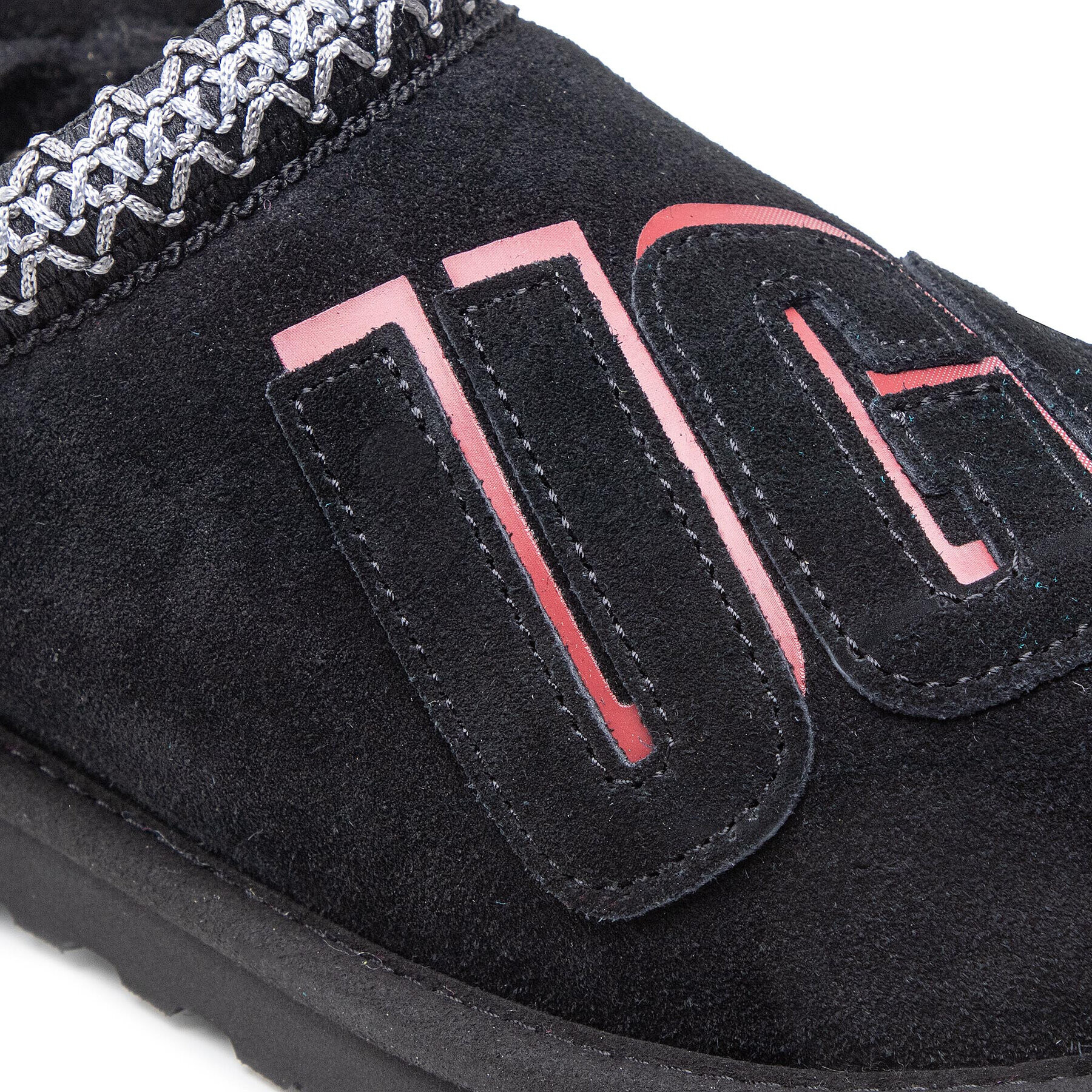 Ugg Пантофи M Tasman Graphic Shadow 1129140 Черен - Pepit.bg