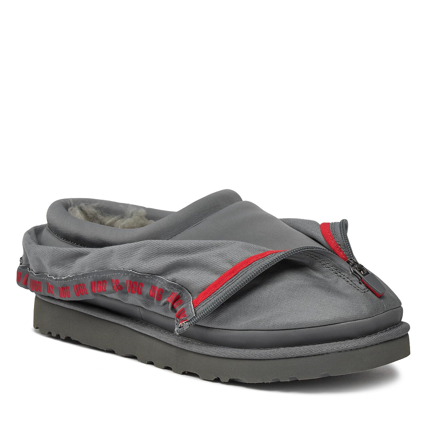 Ugg Пантофи M Tasman Shroud Zip 1144114 Сив - Pepit.bg
