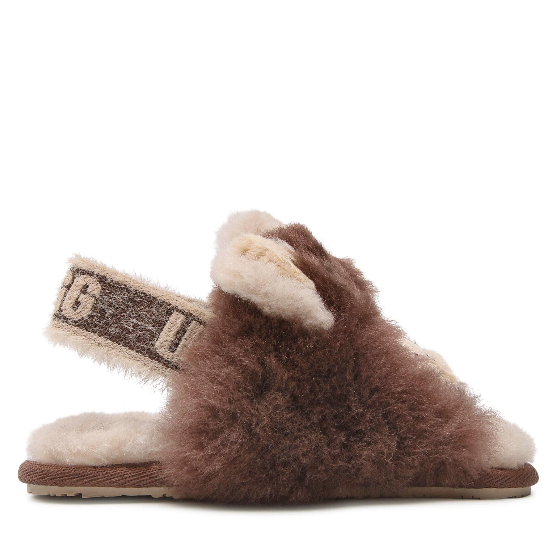 Ugg Пантофи T Fluff Teah Slide Lion Stuffie 1127712T Кафяв - Pepit.bg
