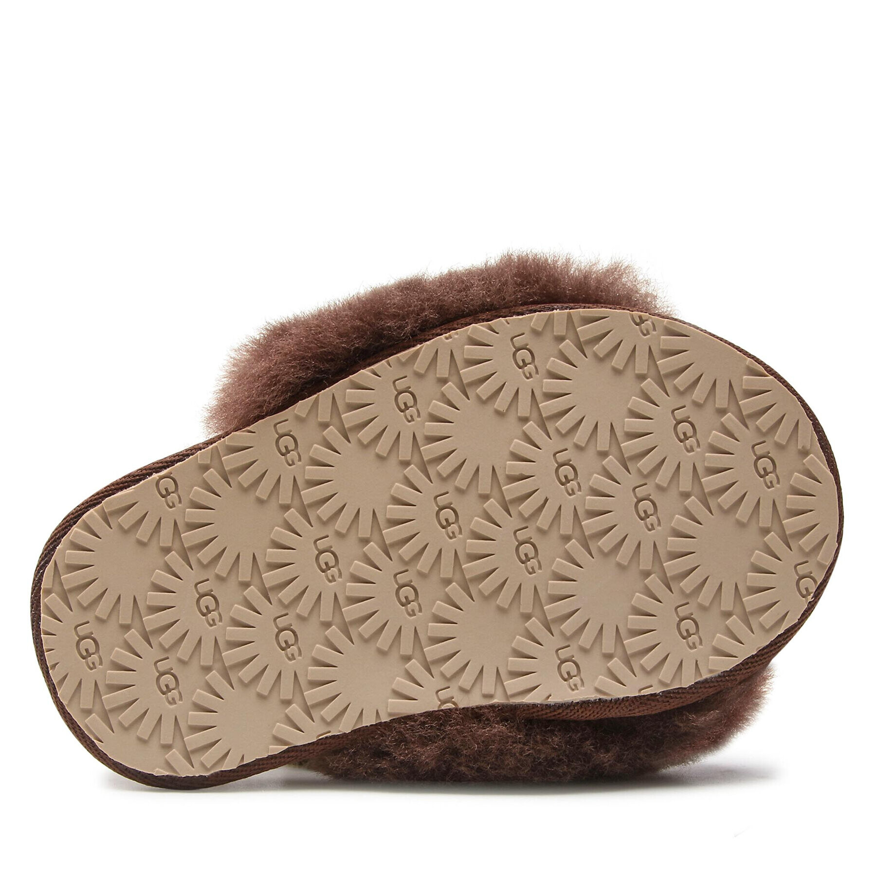 Ugg Пантофи T Fluff Teah Slide Lion Stuffie 1127712T Кафяв - Pepit.bg