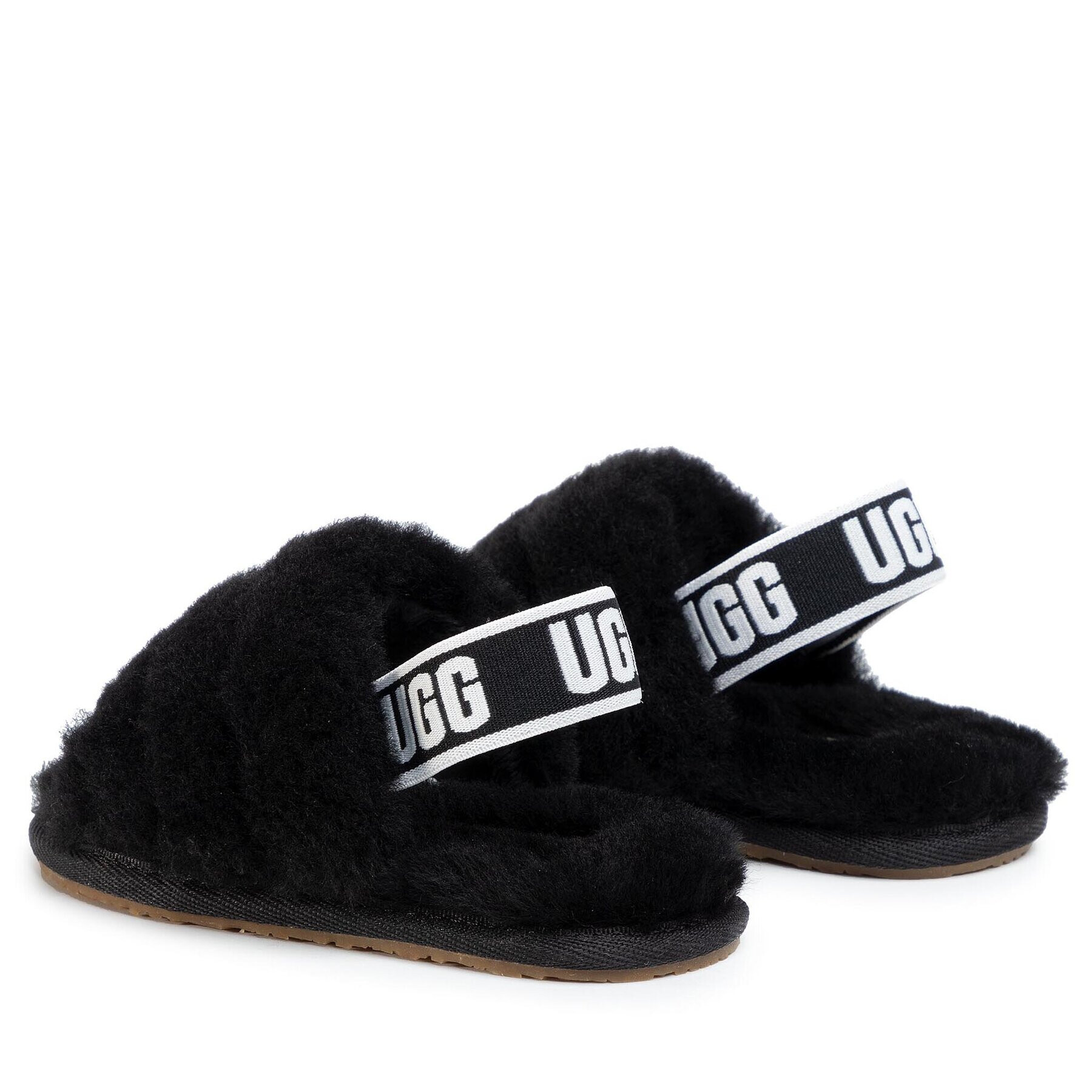 Ugg Пантофи T Fluff Yeah Slide 1098579T Черен - Pepit.bg