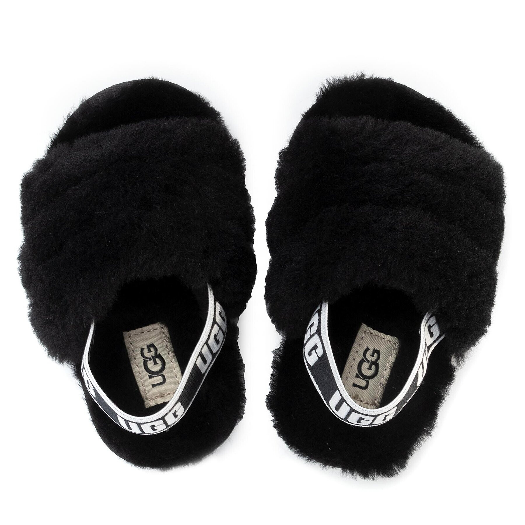 Ugg Пантофи T Fluff Yeah Slide 1098579T Черен - Pepit.bg