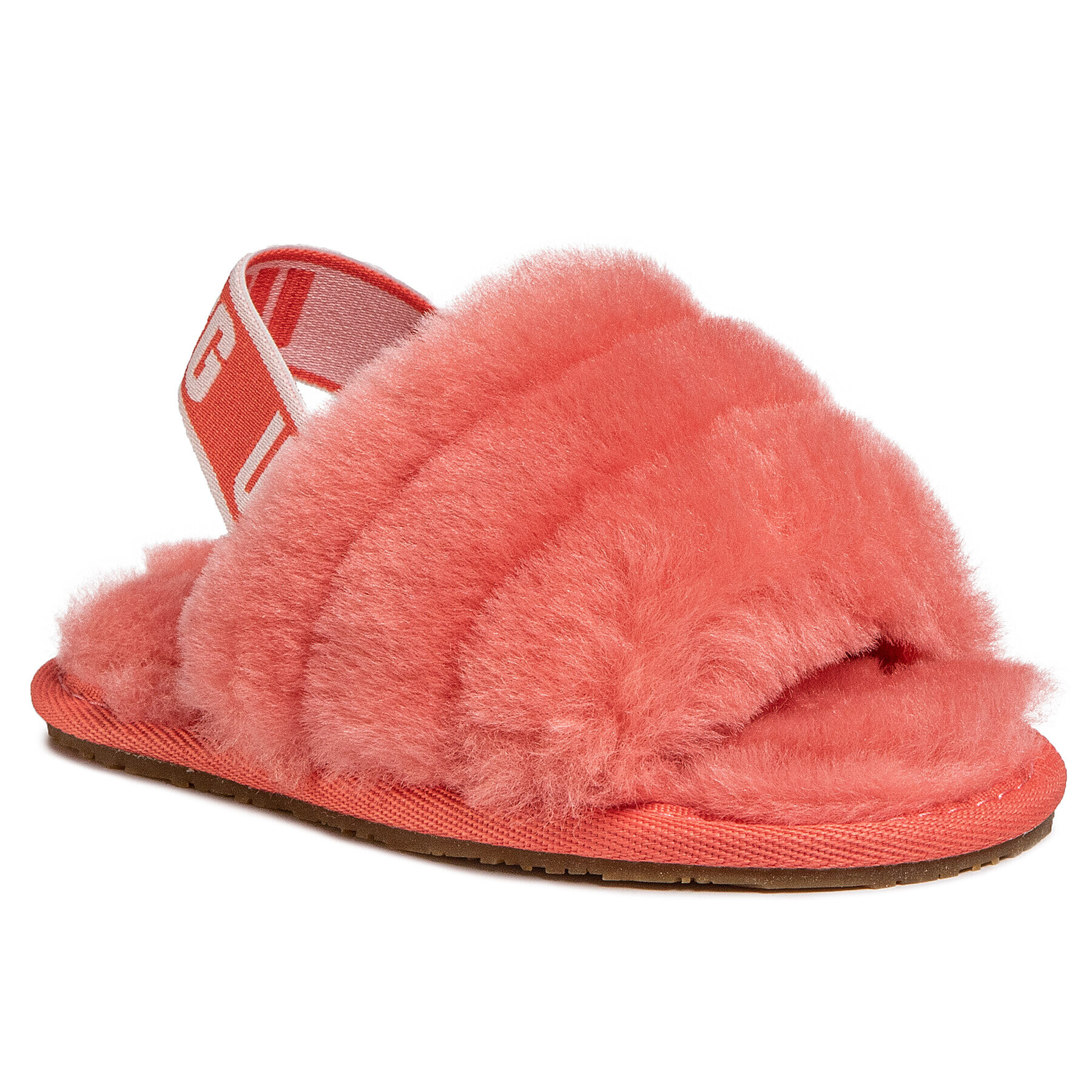 Ugg Пантофи T Fluff Yeah Slide 1098579T Оранжев - Pepit.bg