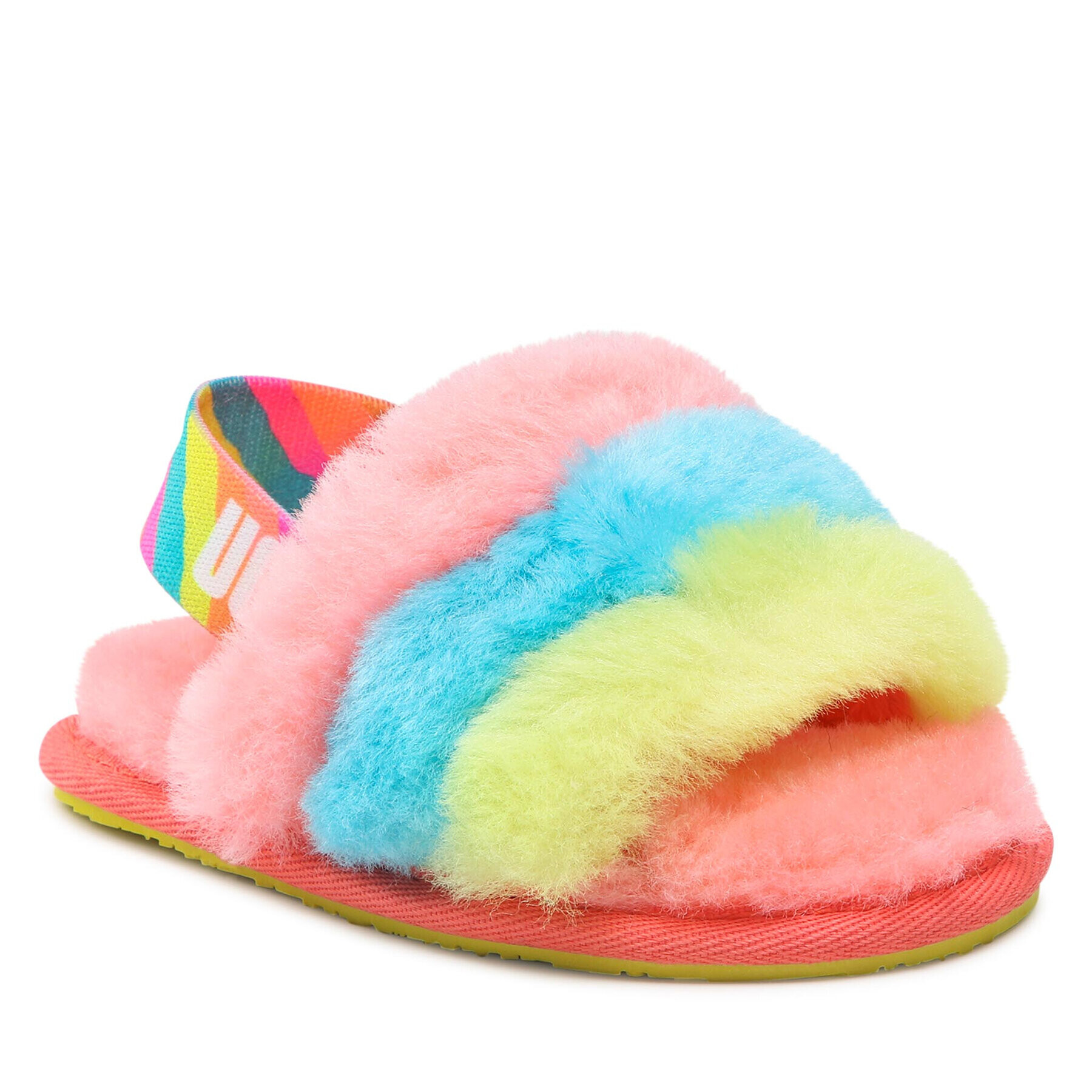 Ugg Пантофи T Fluff Yeah Slide 1124931T Цветен - Pepit.bg