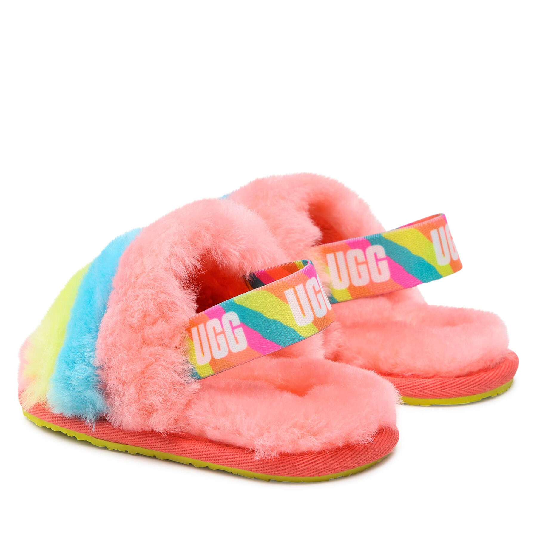 Ugg Пантофи T Fluff Yeah Slide 1124931T Цветен - Pepit.bg