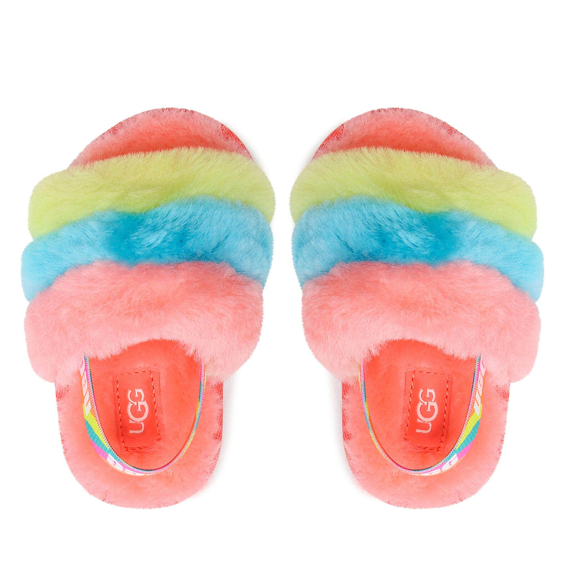 Ugg Пантофи T Fluff Yeah Slide 1124931T Цветен - Pepit.bg