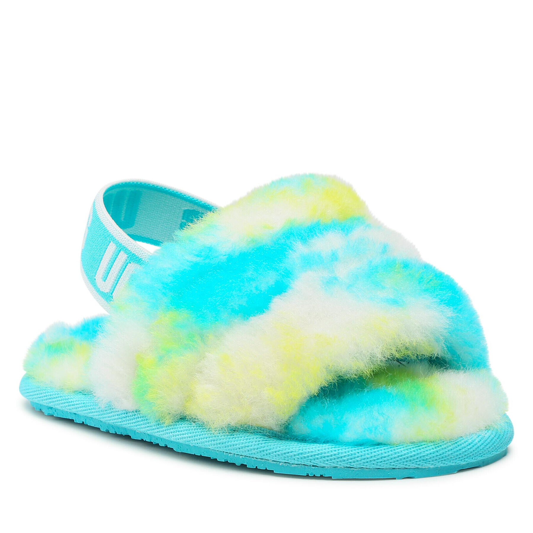 Ugg Пантофи T Fluff Yeah Slide Marble 1123638T Син - Pepit.bg