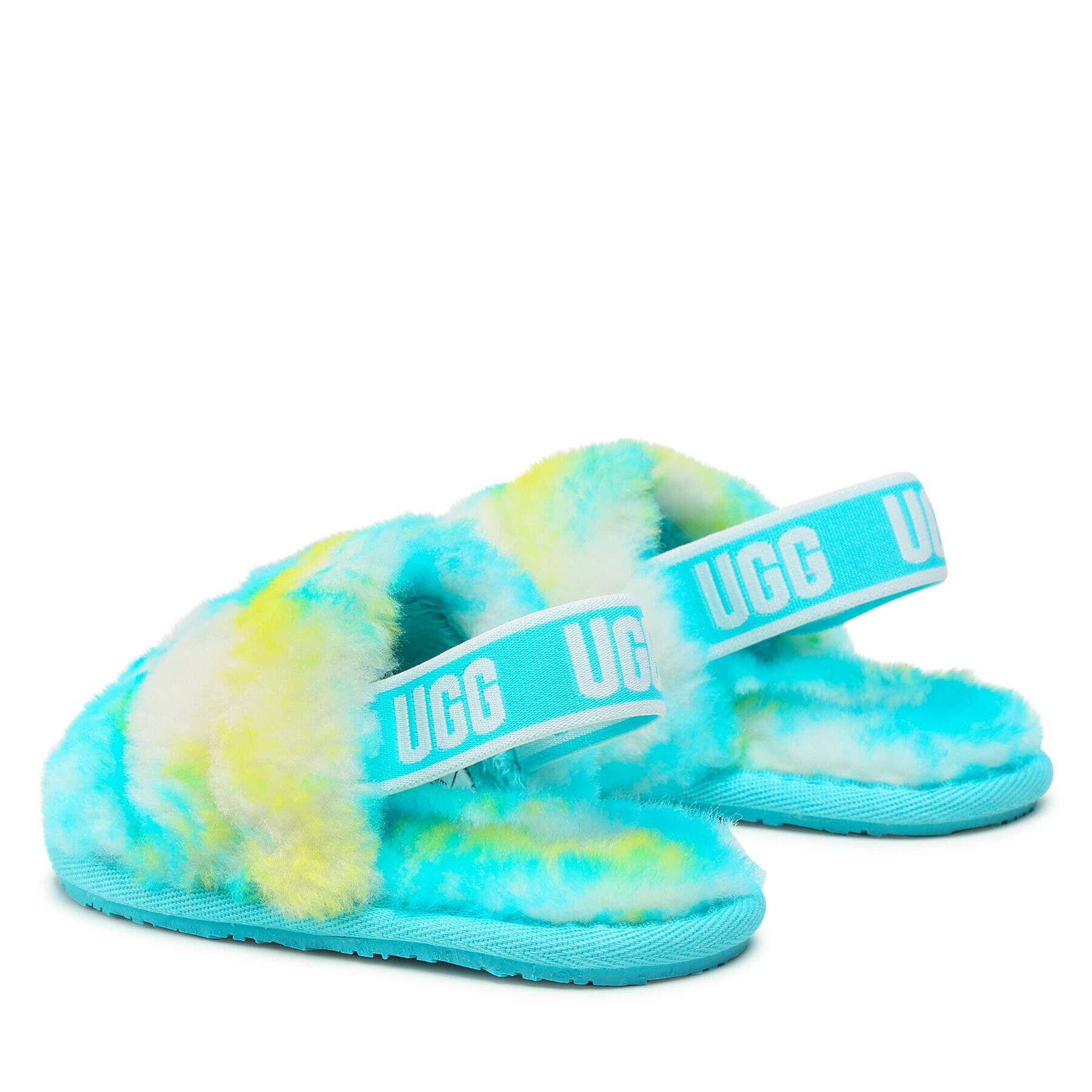 Ugg Пантофи T Fluff Yeah Slide Marble 1123638T Син - Pepit.bg