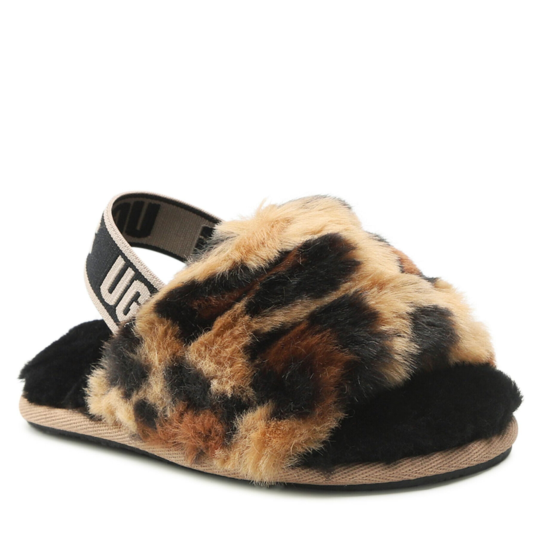 Ugg Пантофи T Fluff Yeah Slide Spotty 1134955T Кафяв - Pepit.bg