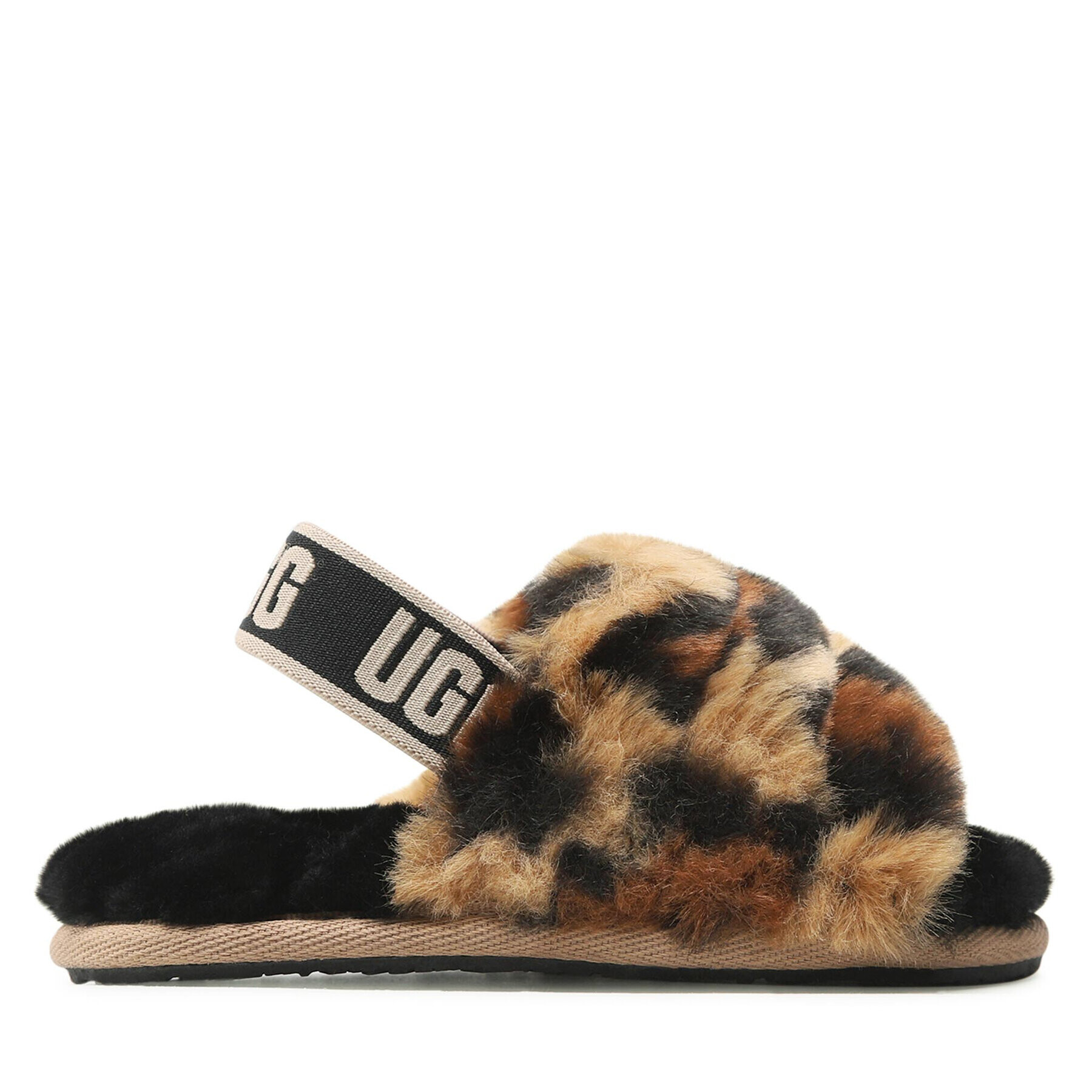 Ugg Пантофи T Fluff Yeah Slide Spotty 1134955T Кафяв - Pepit.bg