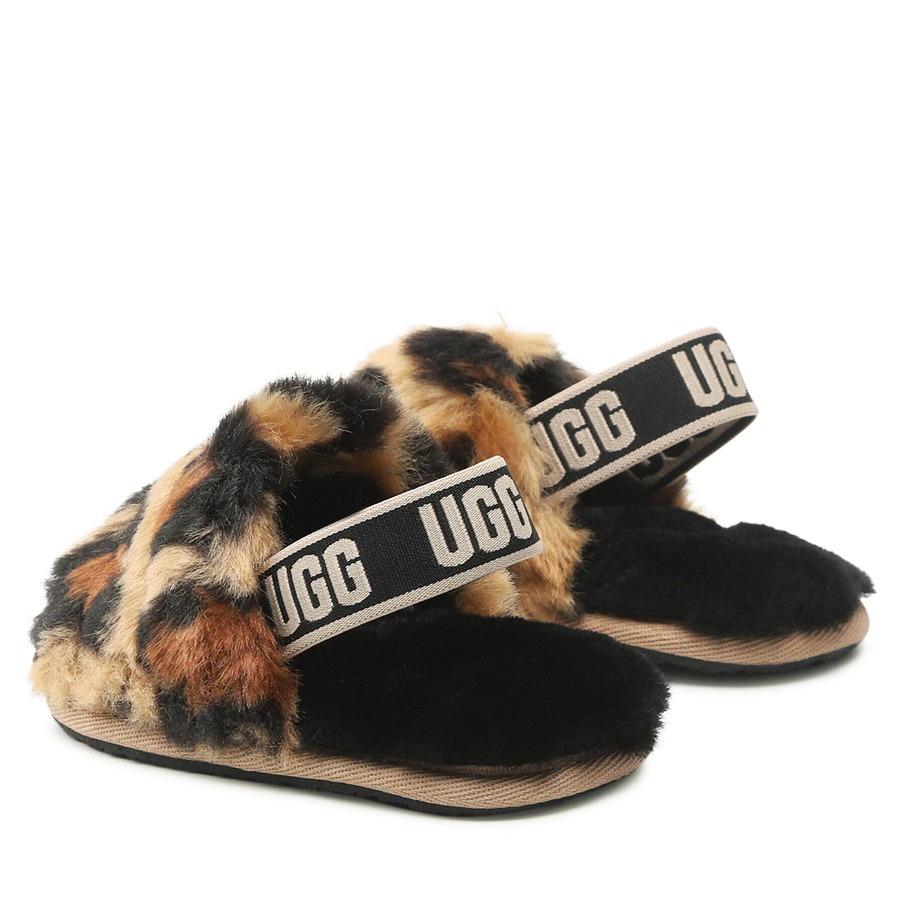 Ugg Пантофи T Fluff Yeah Slide Spotty 1134955T Кафяв - Pepit.bg