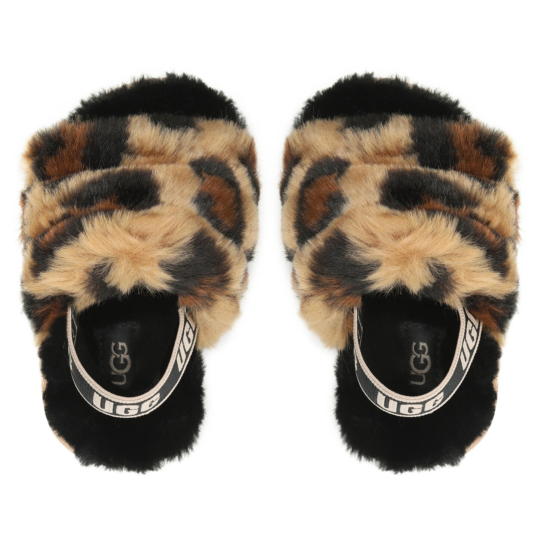 Ugg Пантофи T Fluff Yeah Slide Spotty 1134955T Кафяв - Pepit.bg