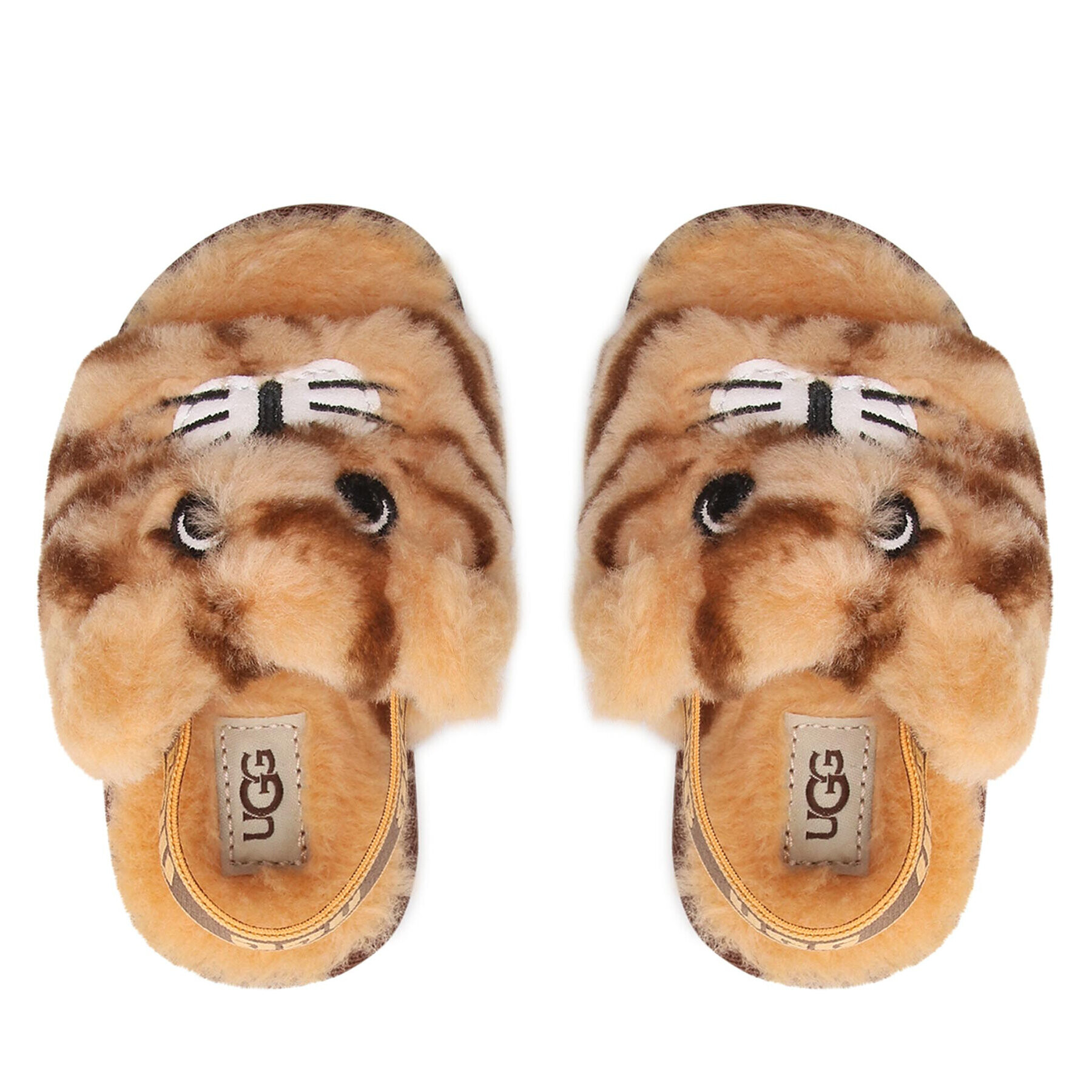 Ugg Пантофи T Fluff Yeah Slide Tiger Stuffie 1124940T Кафяв - Pepit.bg