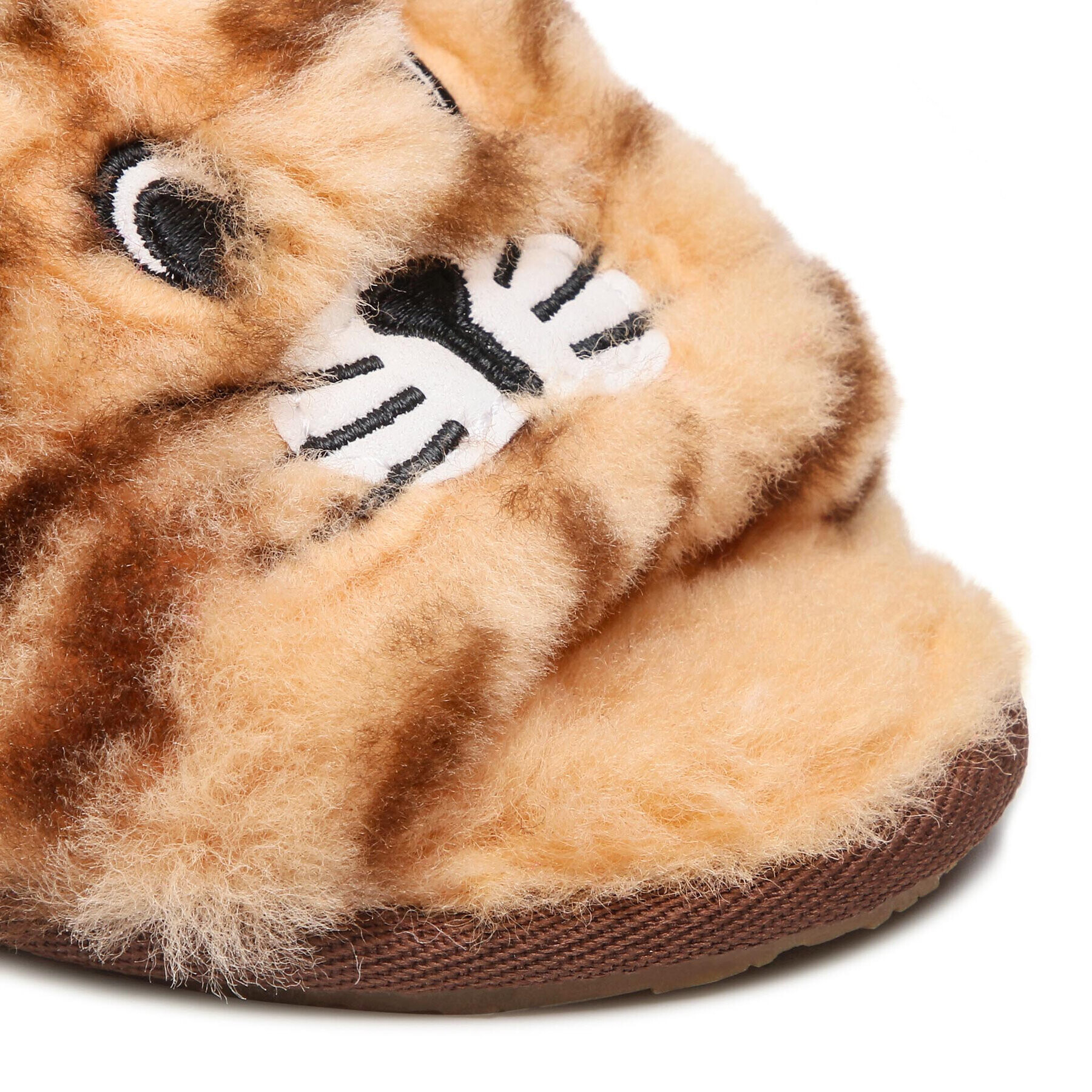 Ugg Пантофи T Fluff Yeah Slide Tiger Stuffie 1124940T Кафяв - Pepit.bg