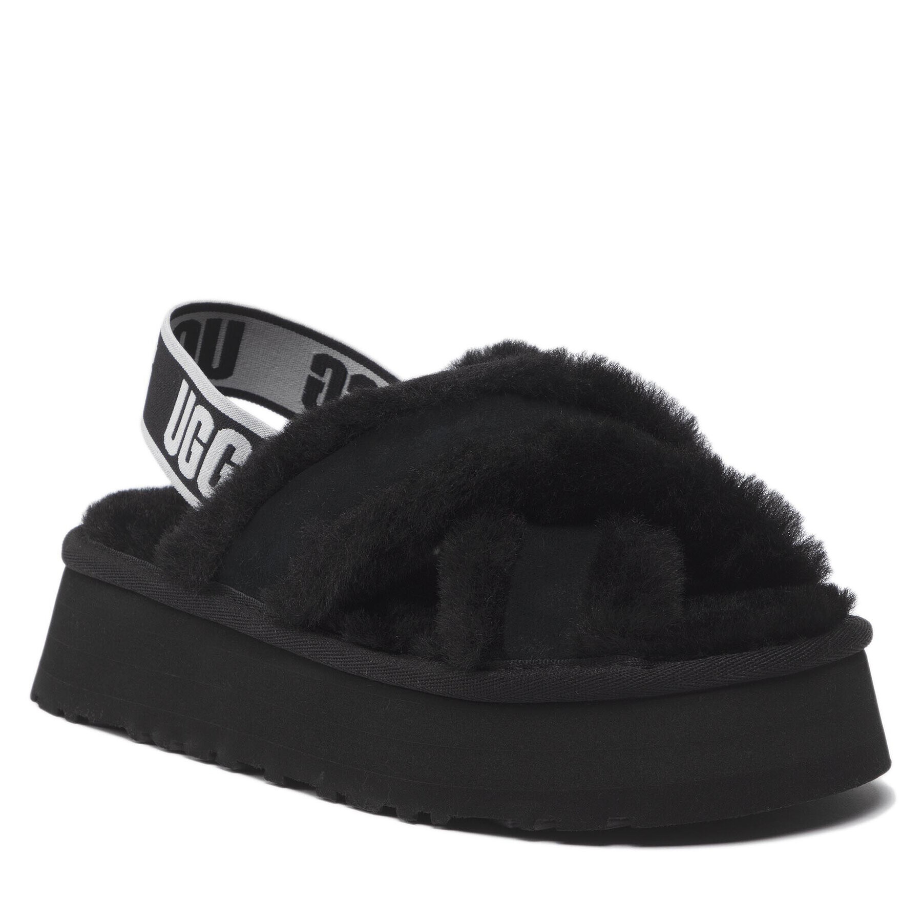 Ugg Пантофи W Disco Cross Slide 1121550 Черен - Pepit.bg