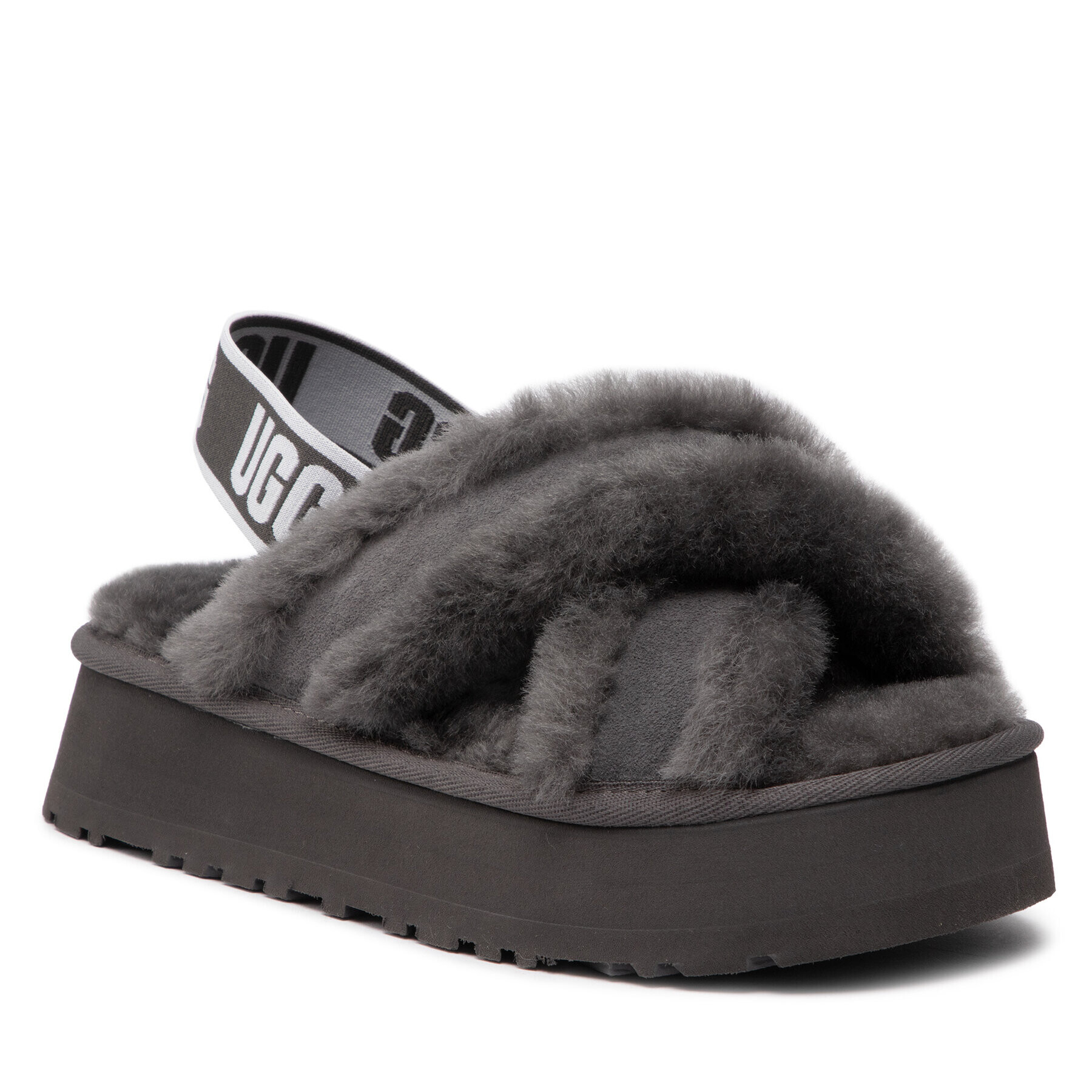 Ugg Пантофи W Disco Cross Slide 1121550 Сив - Pepit.bg