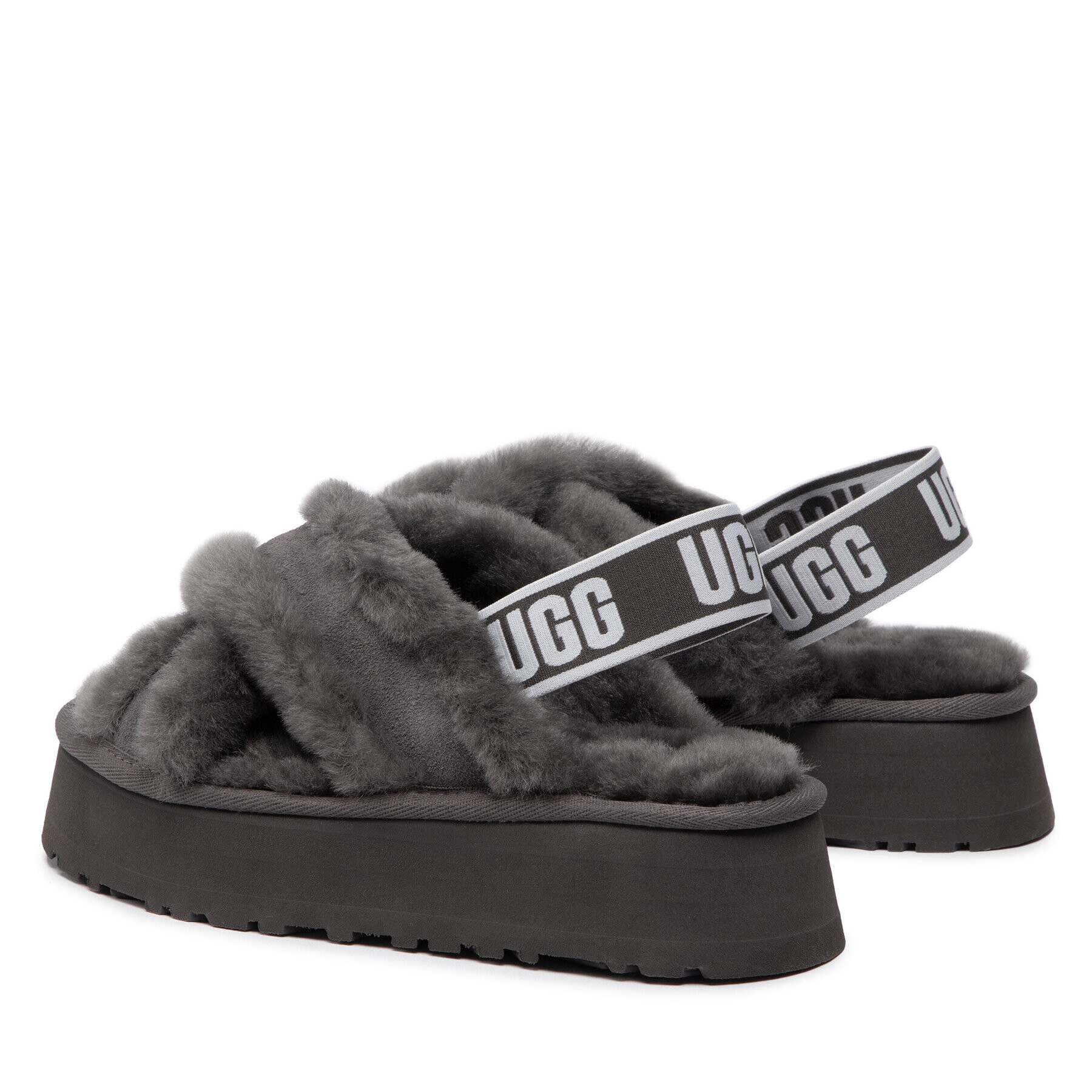 Ugg Пантофи W Disco Cross Slide 1121550 Сив - Pepit.bg