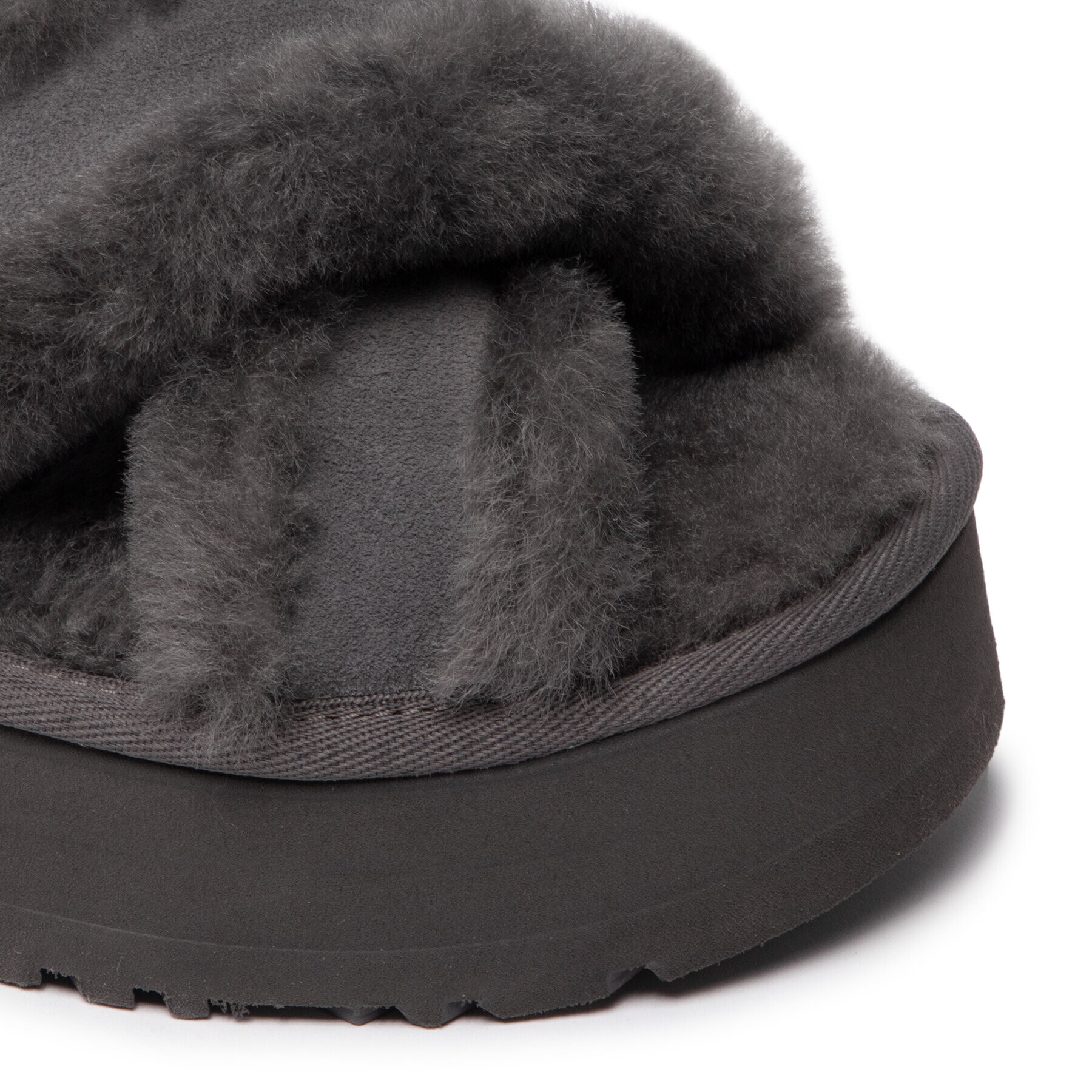 Ugg Пантофи W Disco Cross Slide 1121550 Сив - Pepit.bg