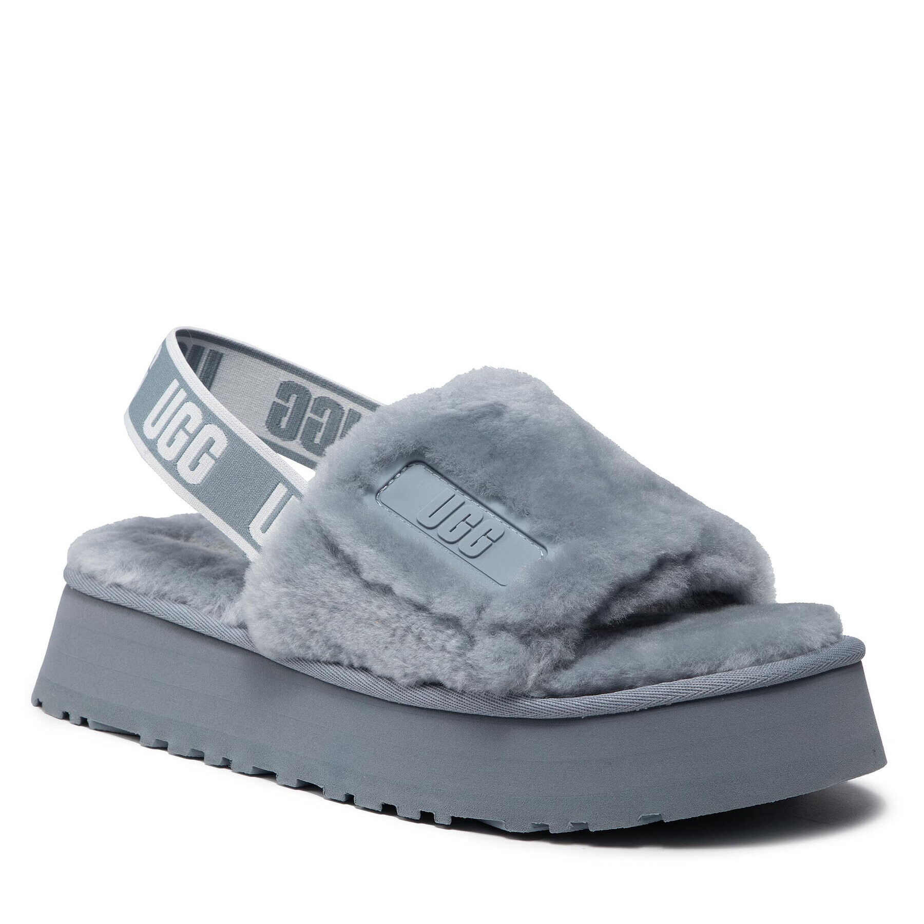 Ugg Пантофи W Disco Slide 1112258 Сив - Pepit.bg