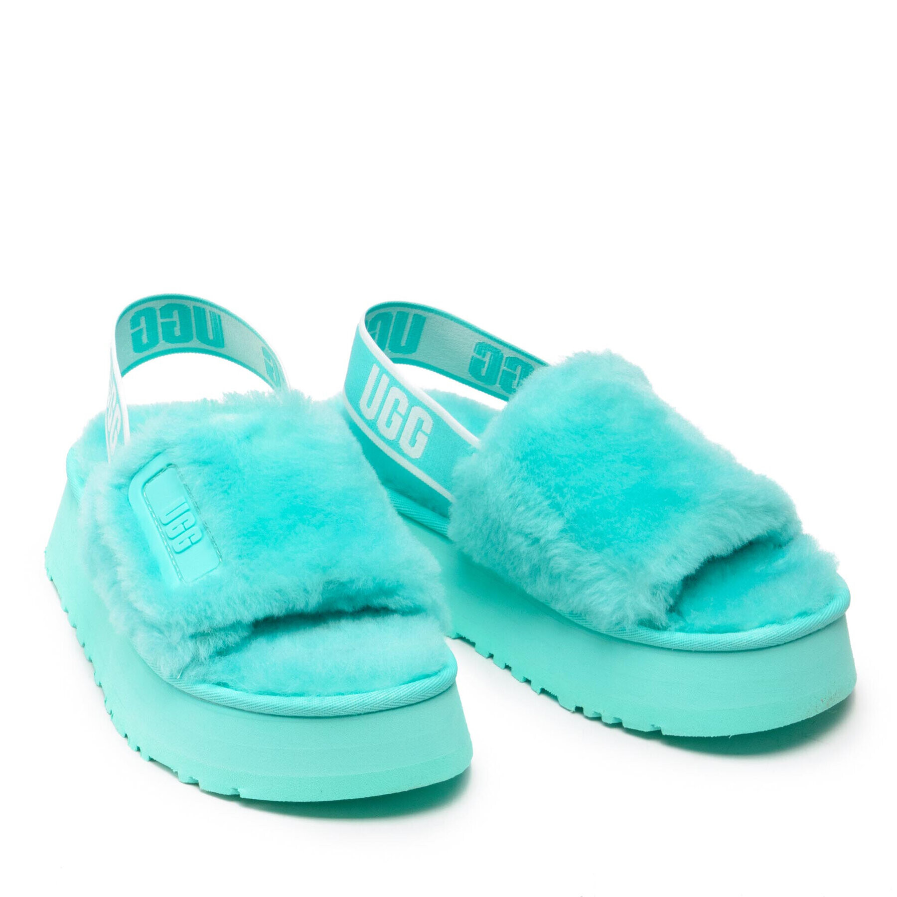 Ugg Пантофи W Disco Slide 1112258 Зелен - Pepit.bg