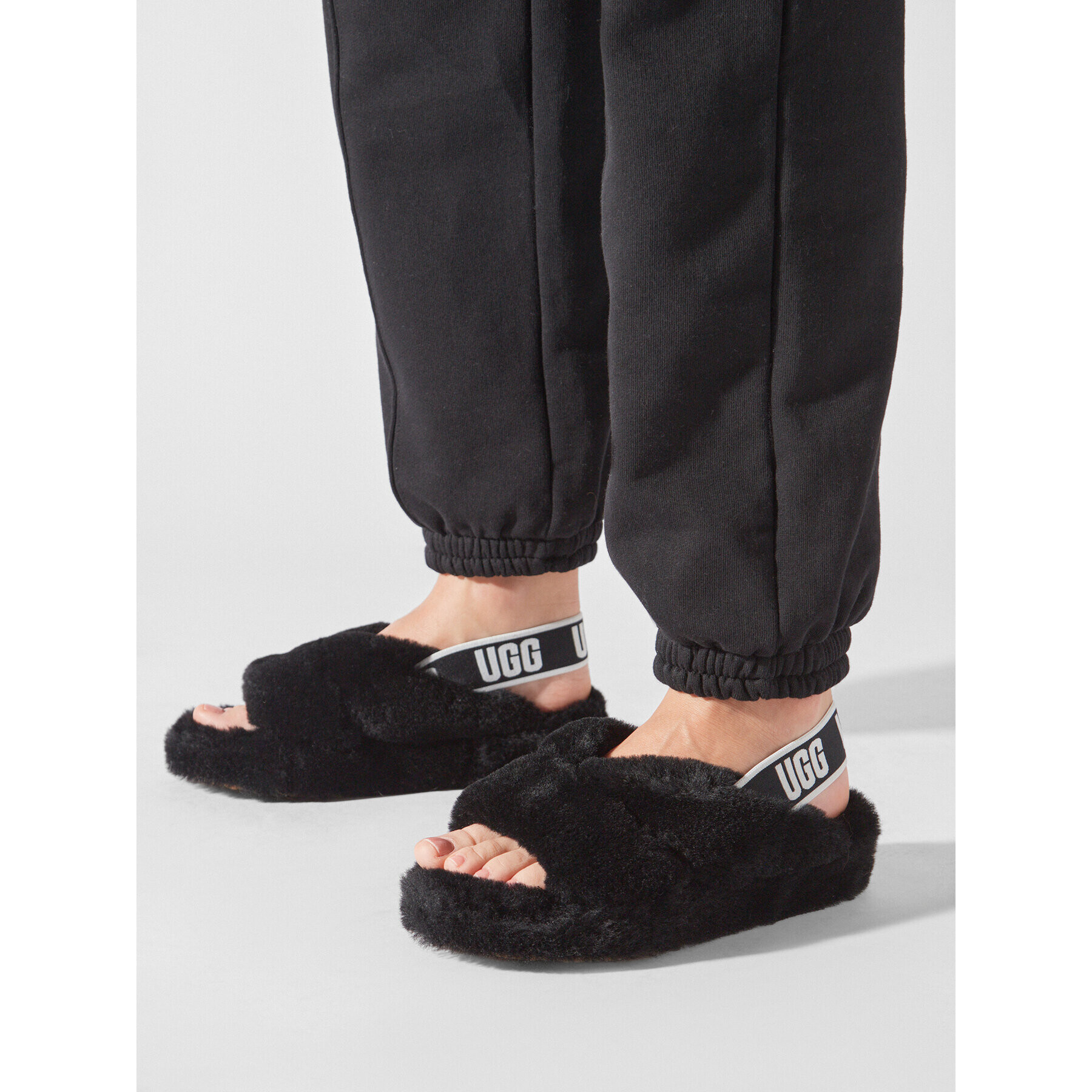 Ugg Пантофи W Fab Yeah 1117935 Черен - Pepit.bg