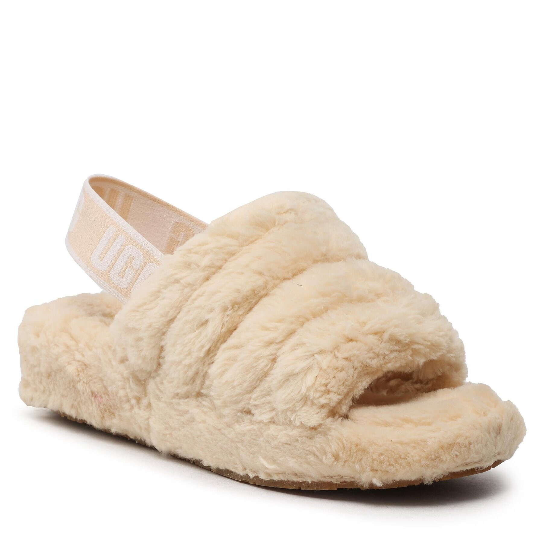 Ugg Пантофи W Fluff Yeah Fuzz Sugar 1130835 Бежов - Pepit.bg