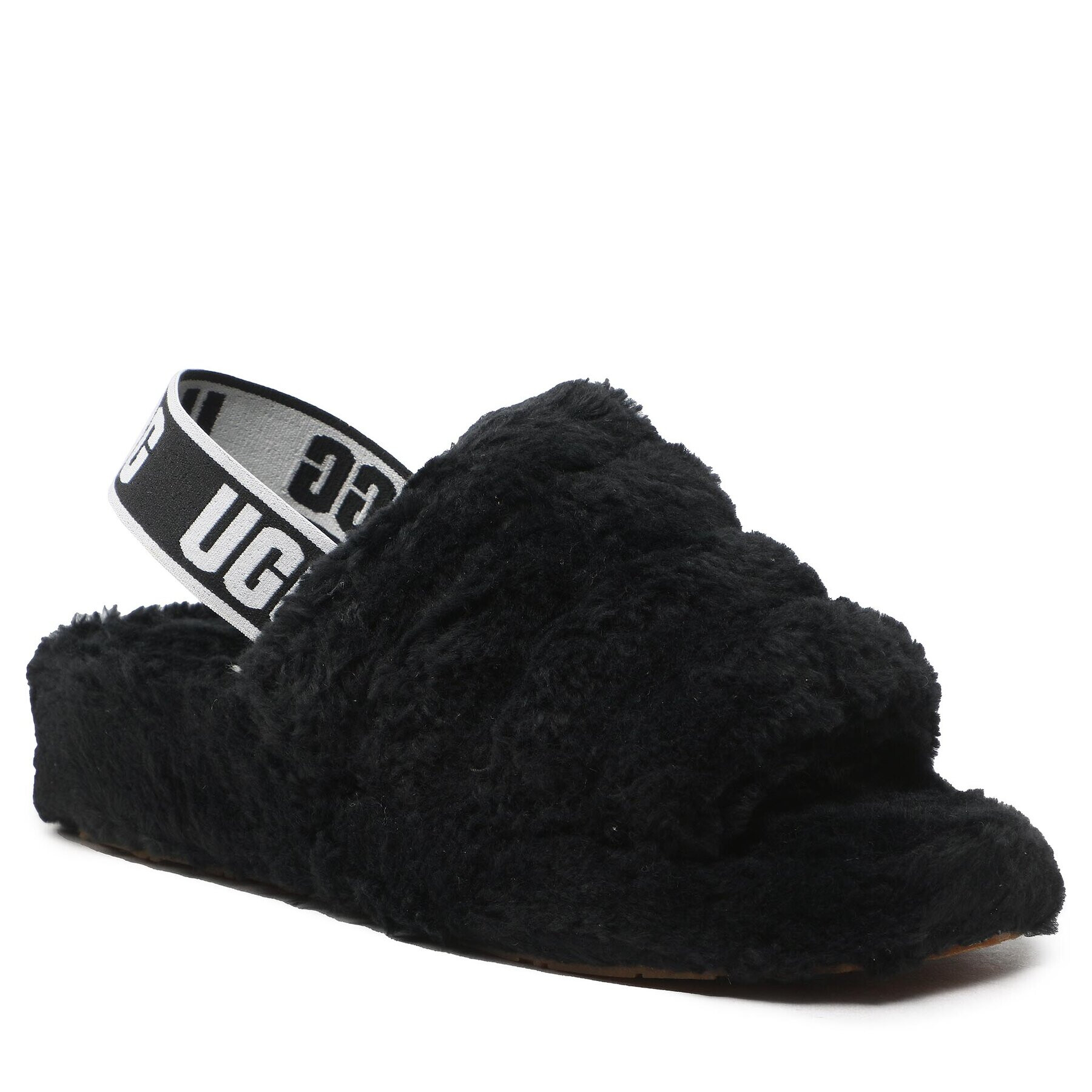 Ugg Пантофи W Fluff Yeah Fuzz Sugar 1130835 Черен - Pepit.bg