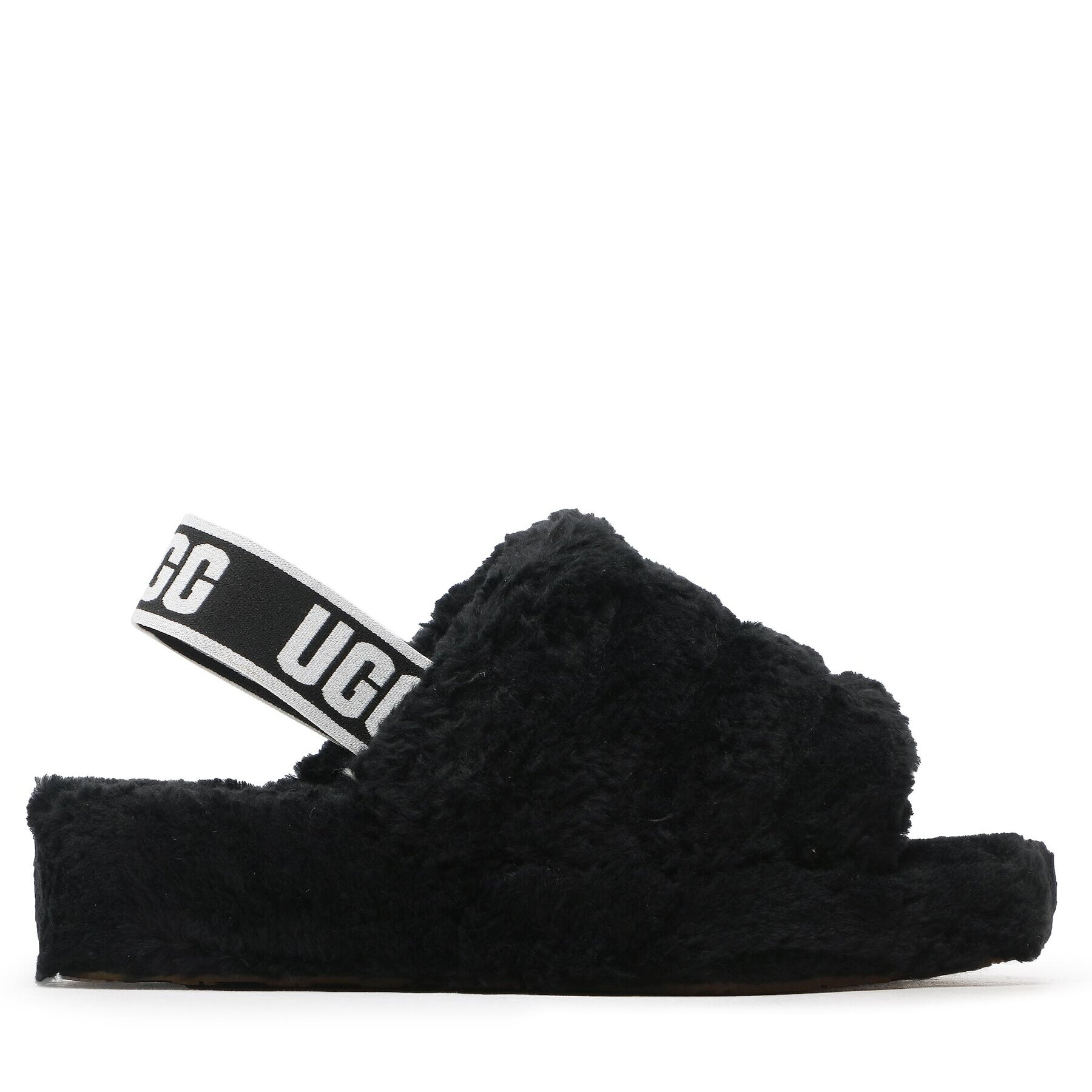 Ugg Пантофи W Fluff Yeah Fuzz Sugar 1130835 Черен - Pepit.bg