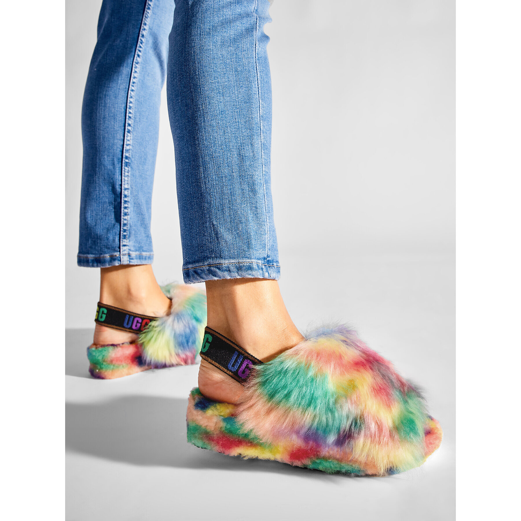 Ugg Пантофи W Fluff Yeah Pride 1131770 Цветен - Pepit.bg
