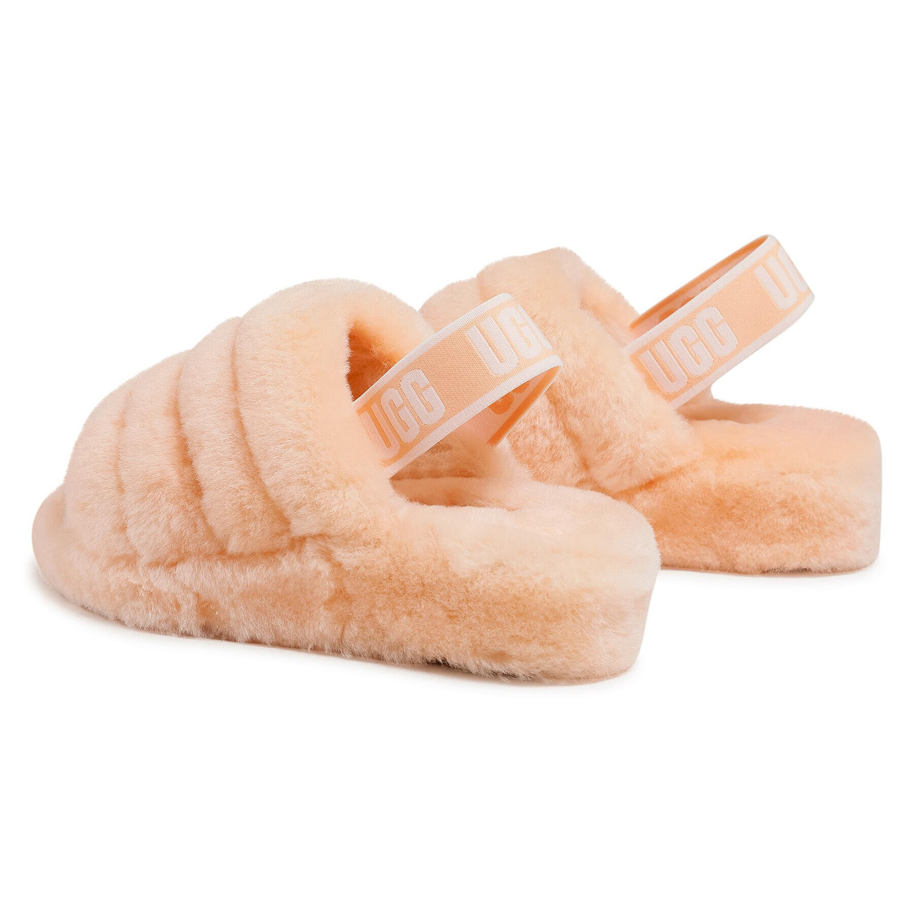 Ugg Пантофи W Fluff Yeah Slide 1095119 Оранжев - Pepit.bg