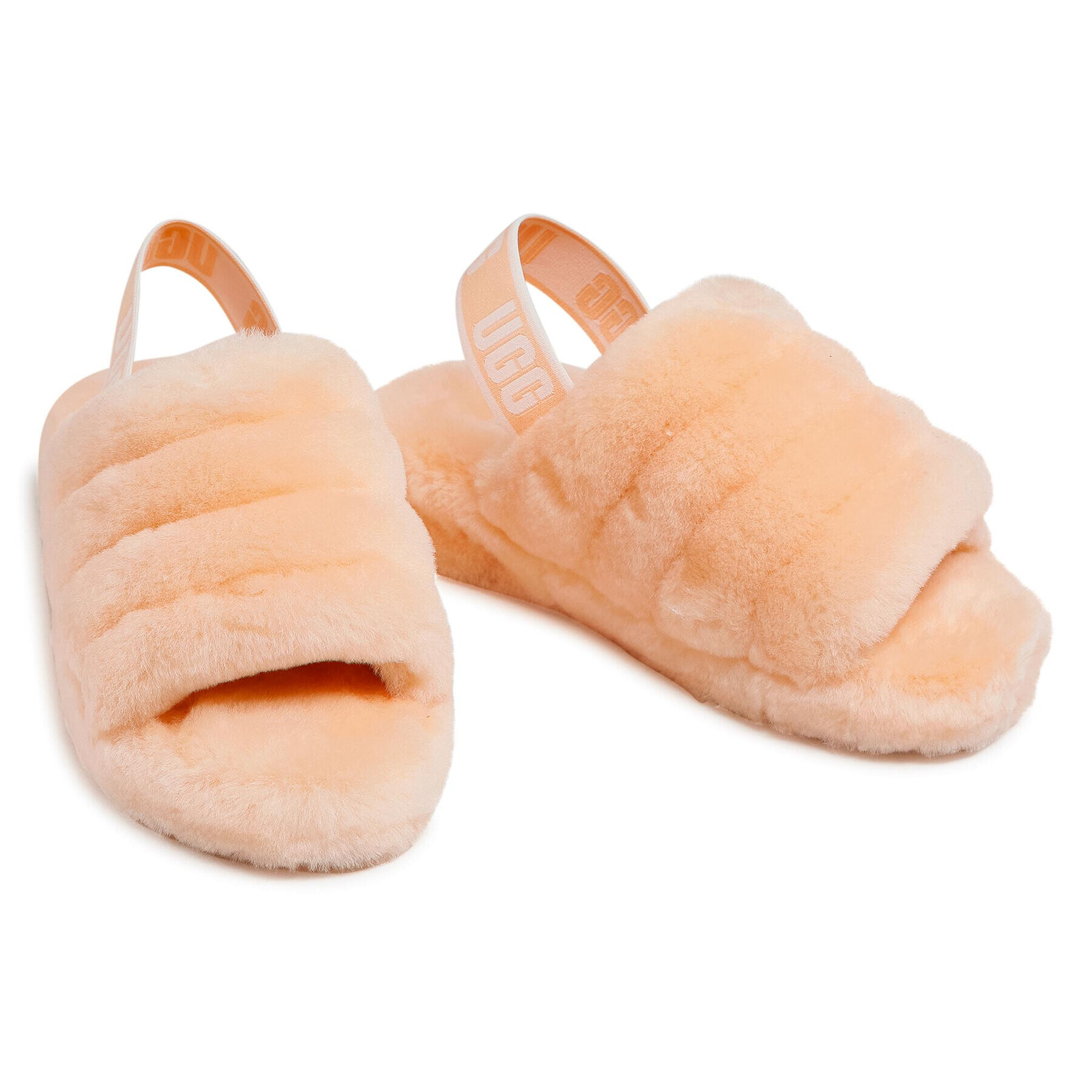 Ugg Пантофи W Fluff Yeah Slide 1095119 Оранжев - Pepit.bg