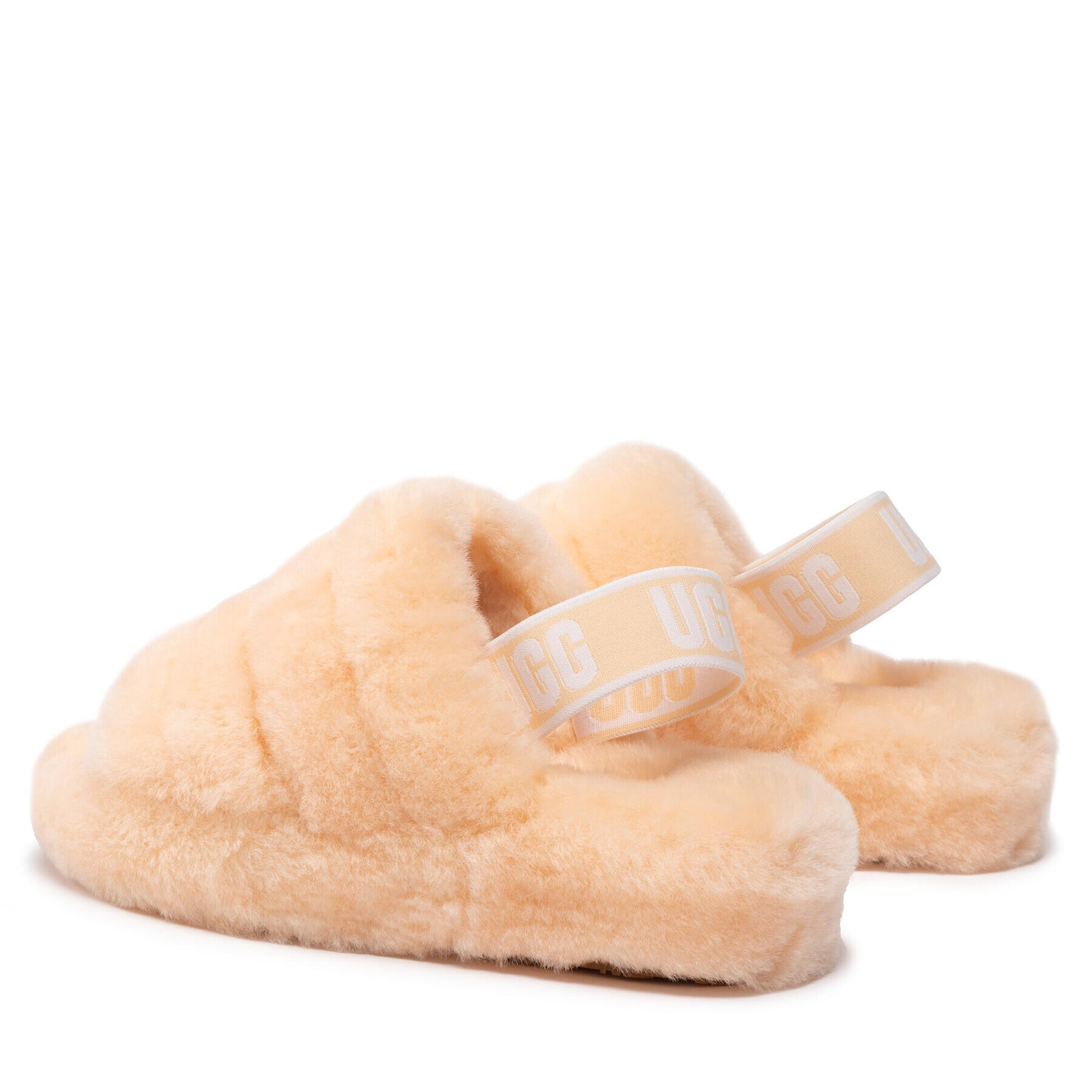 Ugg Пантофи W Fluff Yeah Slide 1095119 Оранжев - Pepit.bg