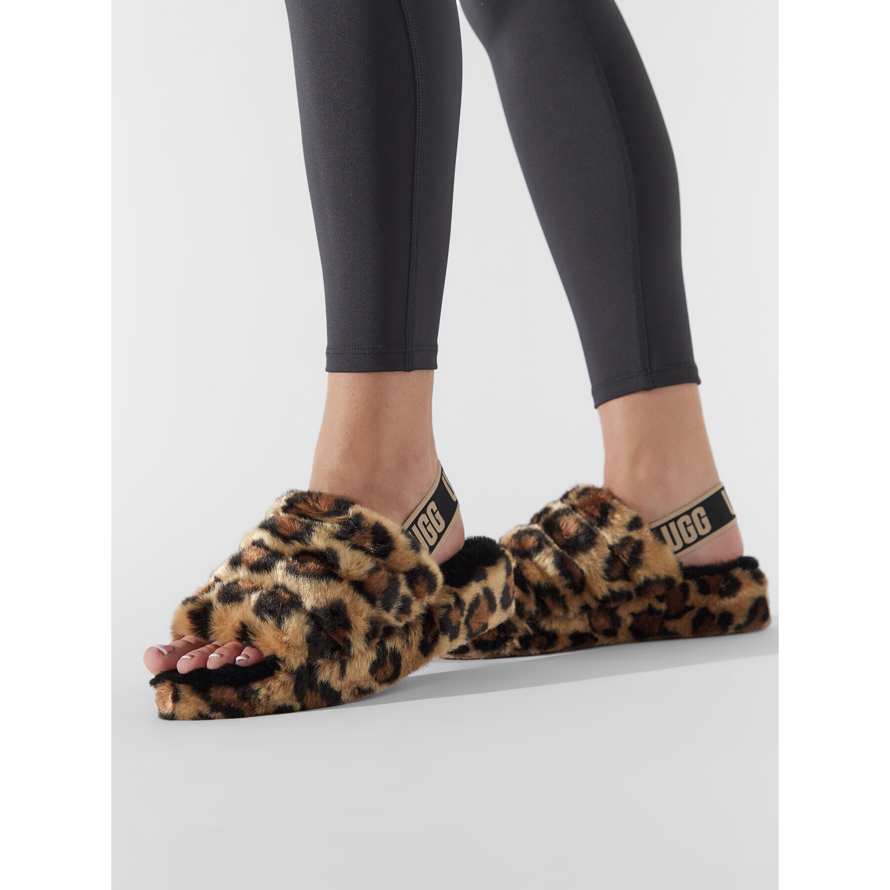 Ugg Пантофи W Fluff Yeah Slide Spotty 1130883 Кафяв - Pepit.bg
