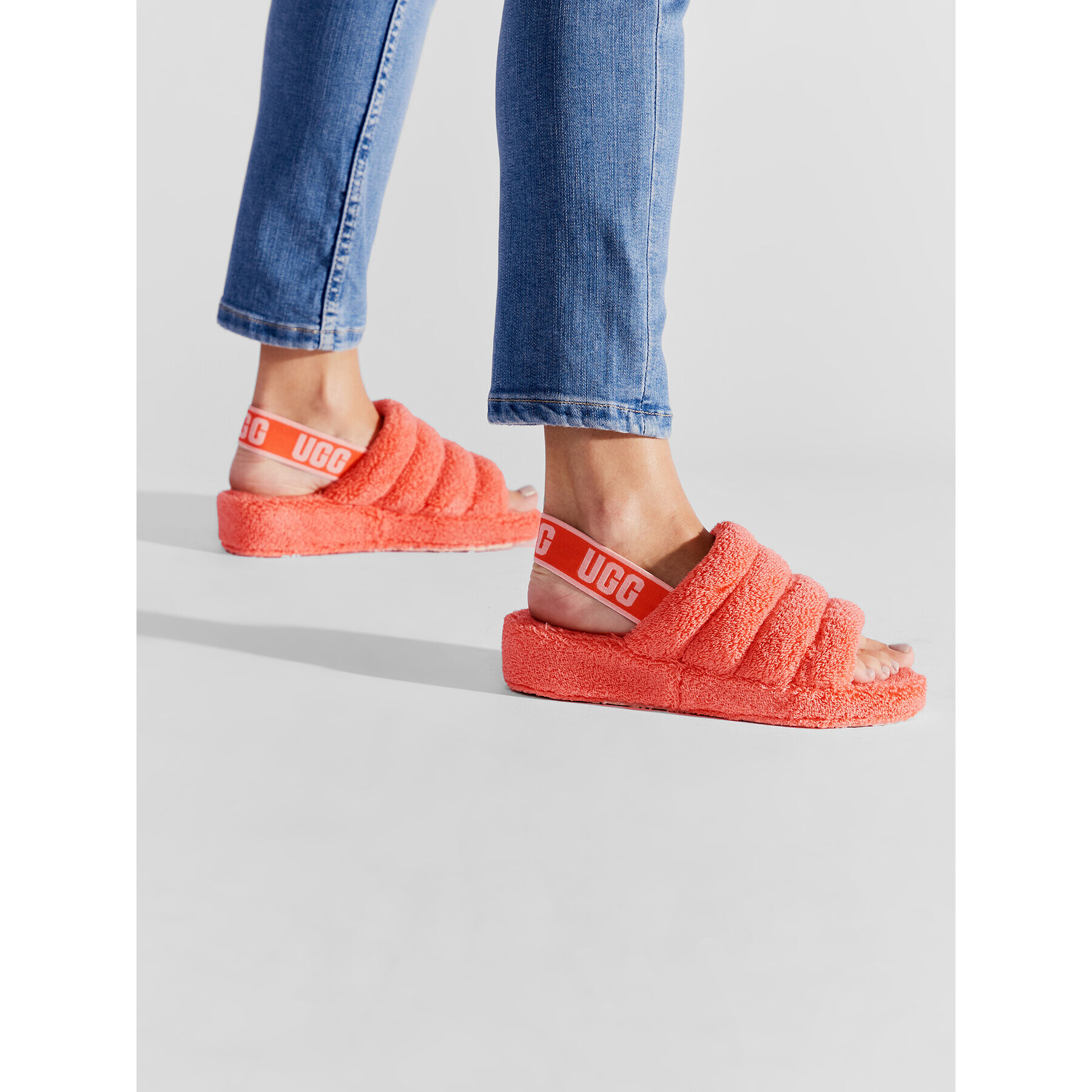 Ugg Пантофи W Fluff Yeah Terry 1127116 Оранжев - Pepit.bg