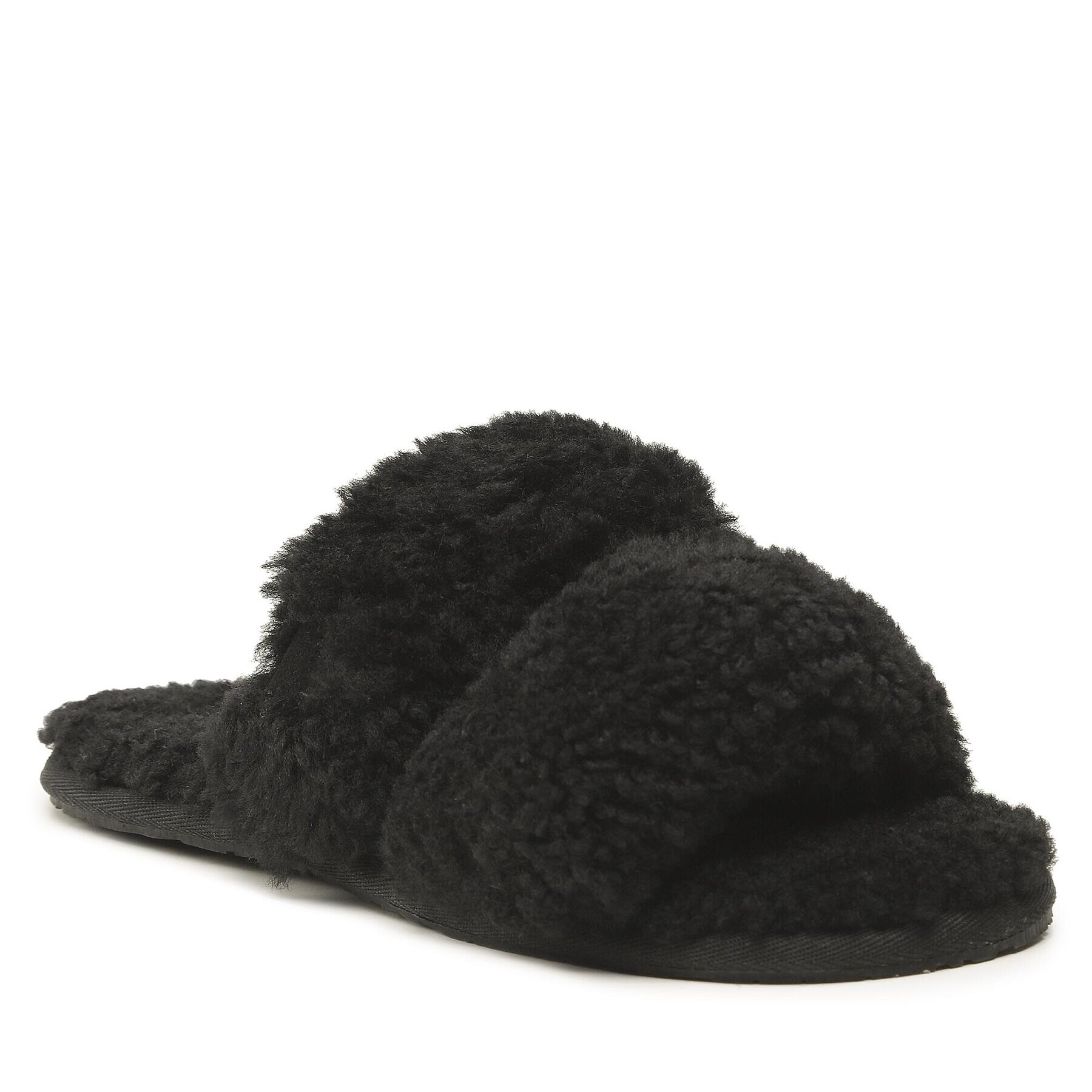 Ugg Пантофи W Maxi Curly Scuffetta 1130837 Черен - Pepit.bg